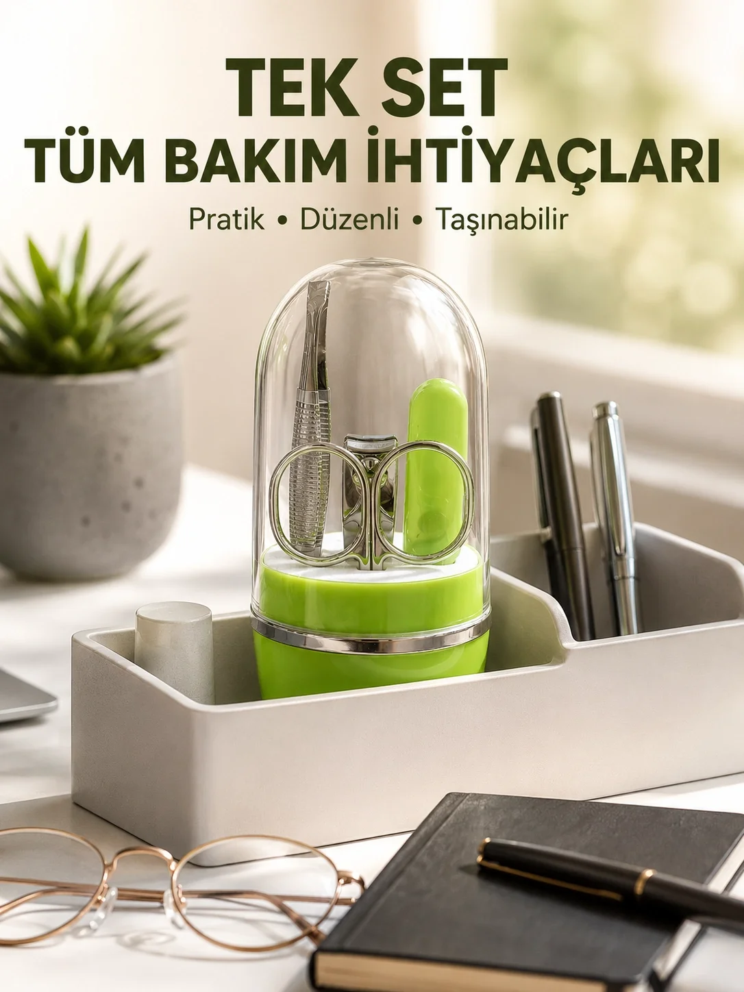 Yeşil Tırnak Bakım Seti Cımbız Makas Tırnak Makası ve Törpü Fiyatı, Yorumları ve Özellikleri