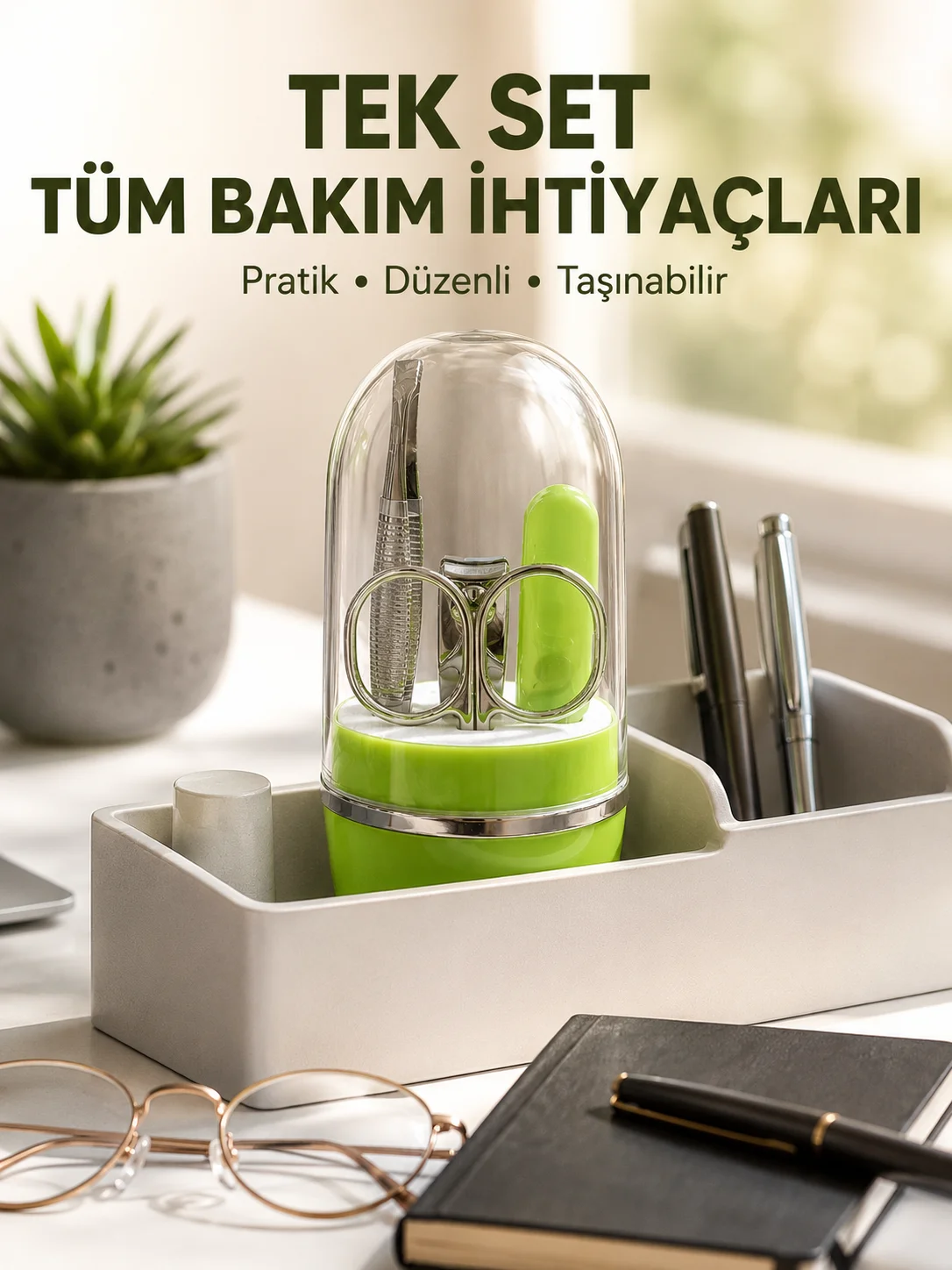 Yeşil Tırnak Bakım Seti Cımbız Makas Tırnak Makası ve Törpü Fiyatı, Yorumları ve Özellikleri
