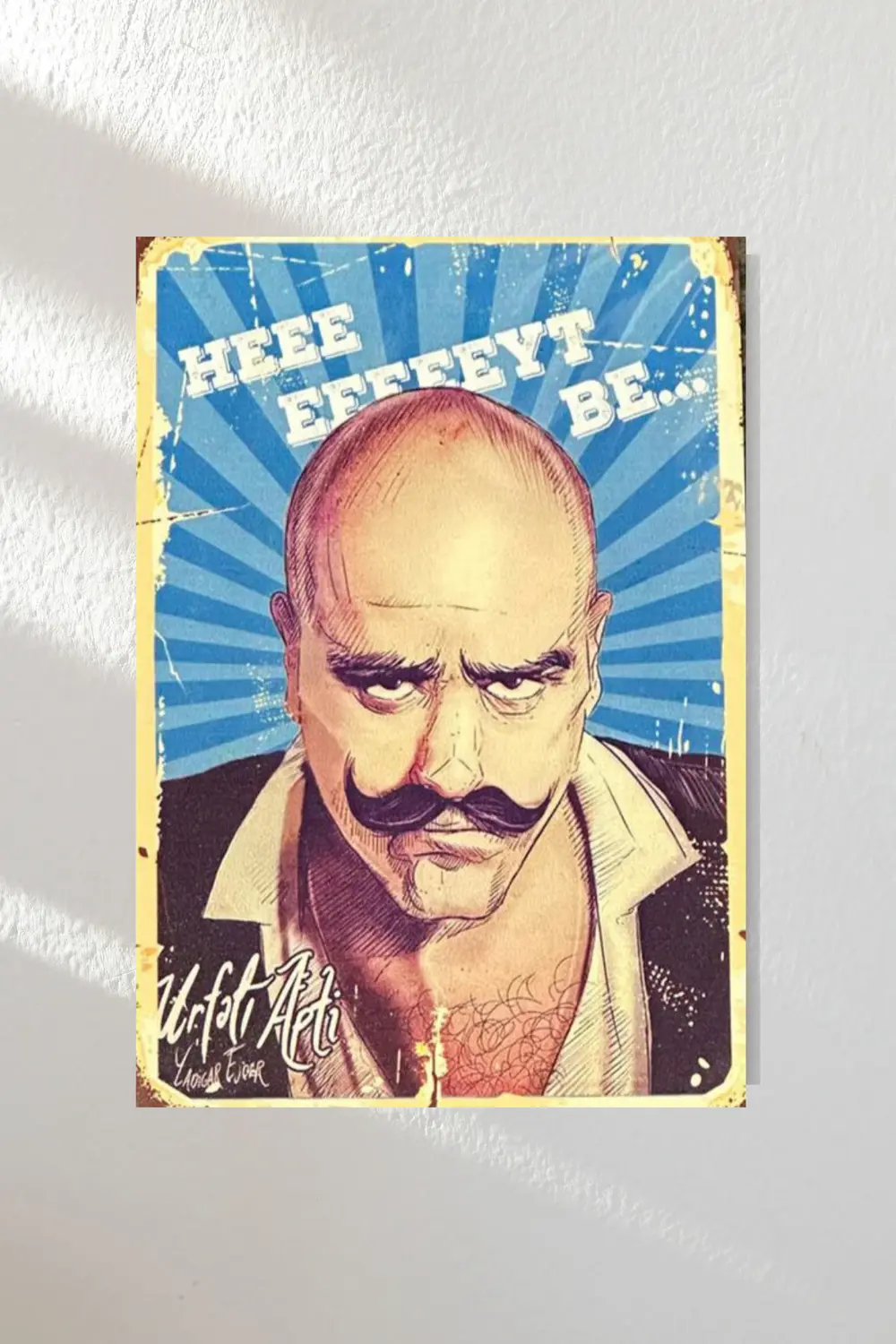 "yeşilçam 2" Ahşap Poster Altılı Set 20*15 Cm