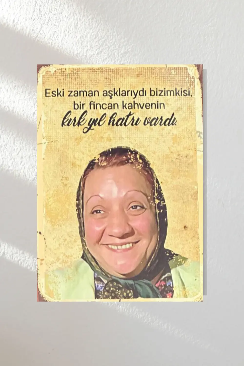 "yeşilçam 2" Ahşap Poster Altılı Set 20*15 Cm