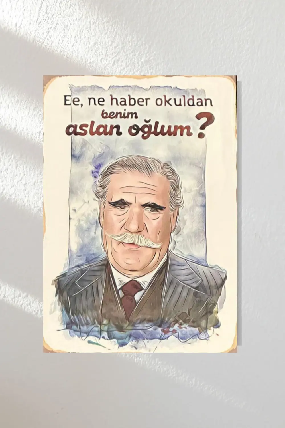 "yeşilçam 2" Ahşap Poster Altılı Set 20*15 Cm