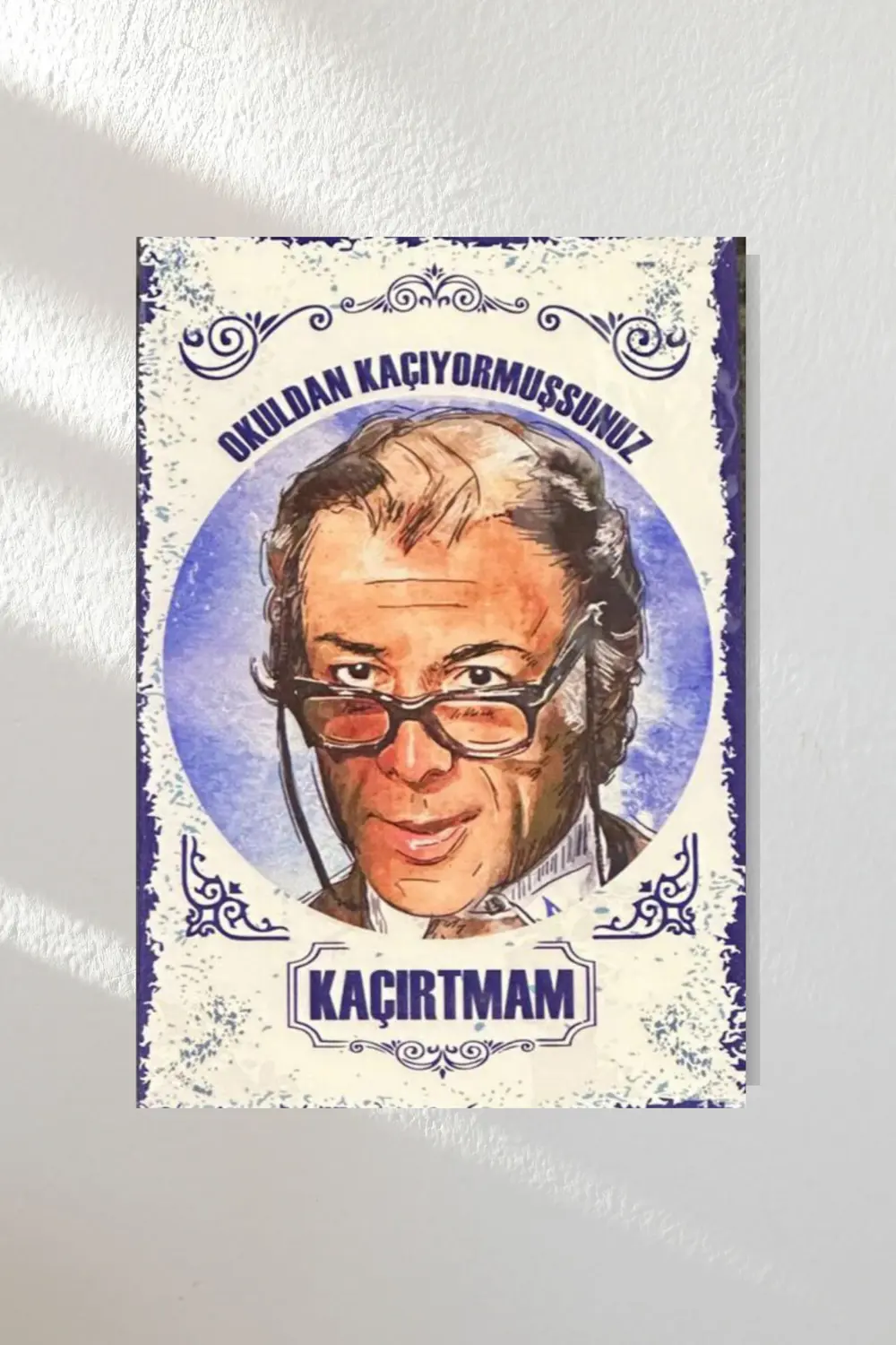 "yeşilçam 2" Ahşap Poster Altılı Set 20*15 Cm