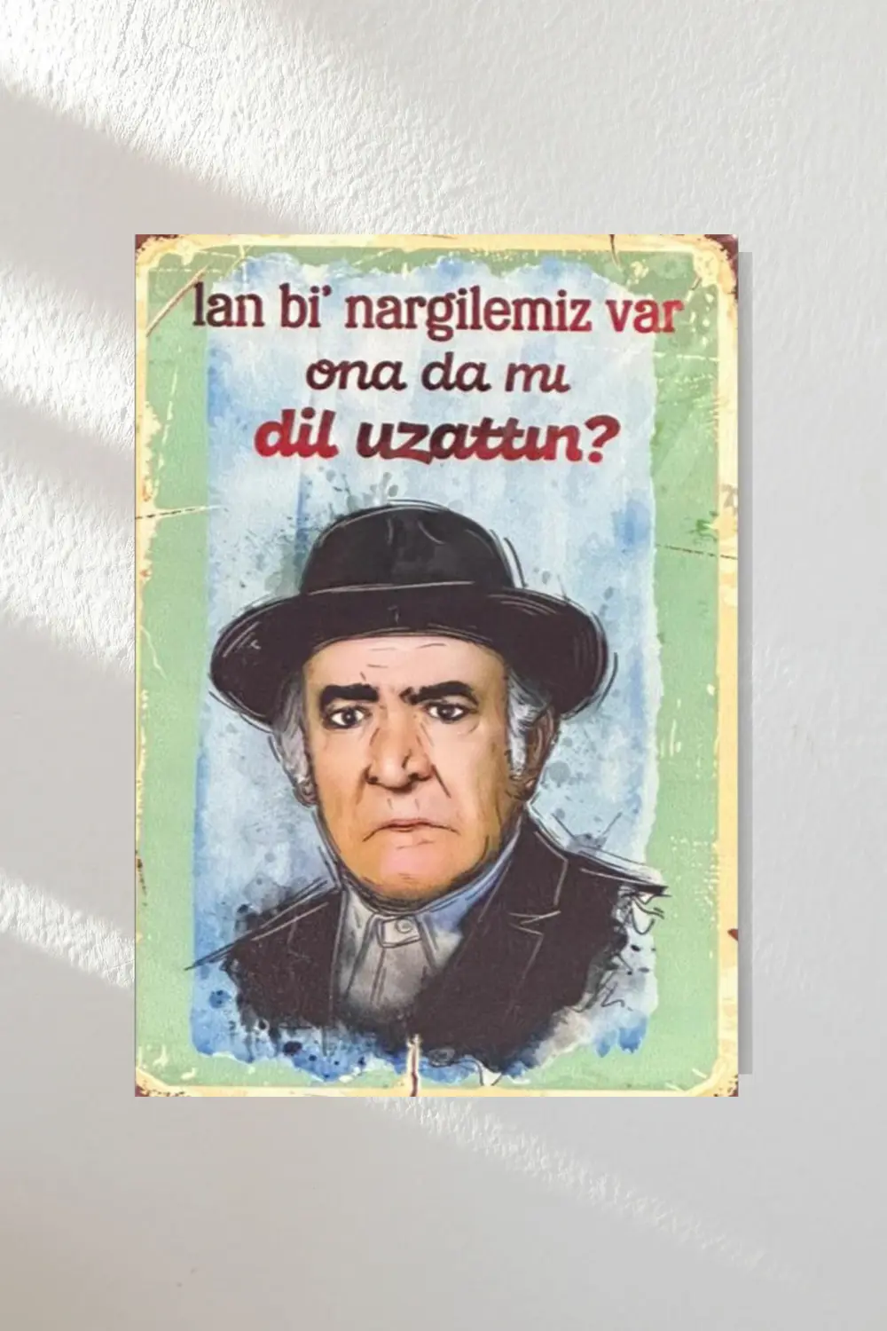 "yeşilçam 2" Ahşap Poster Altılı Set 20*15 Cm