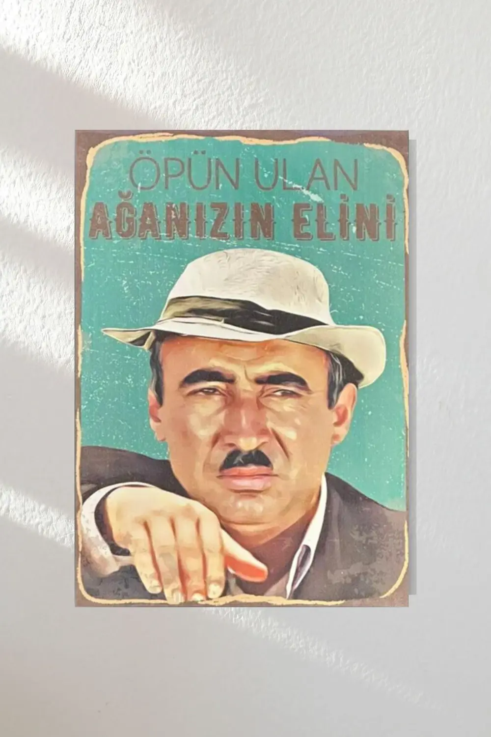 "yeşilçam" Ahşap Poster Altılı Set 20*15 Cm