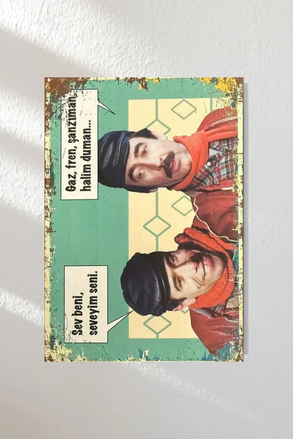 "yeşilçam" Ahşap Poster Altılı Set 20*15 Cm