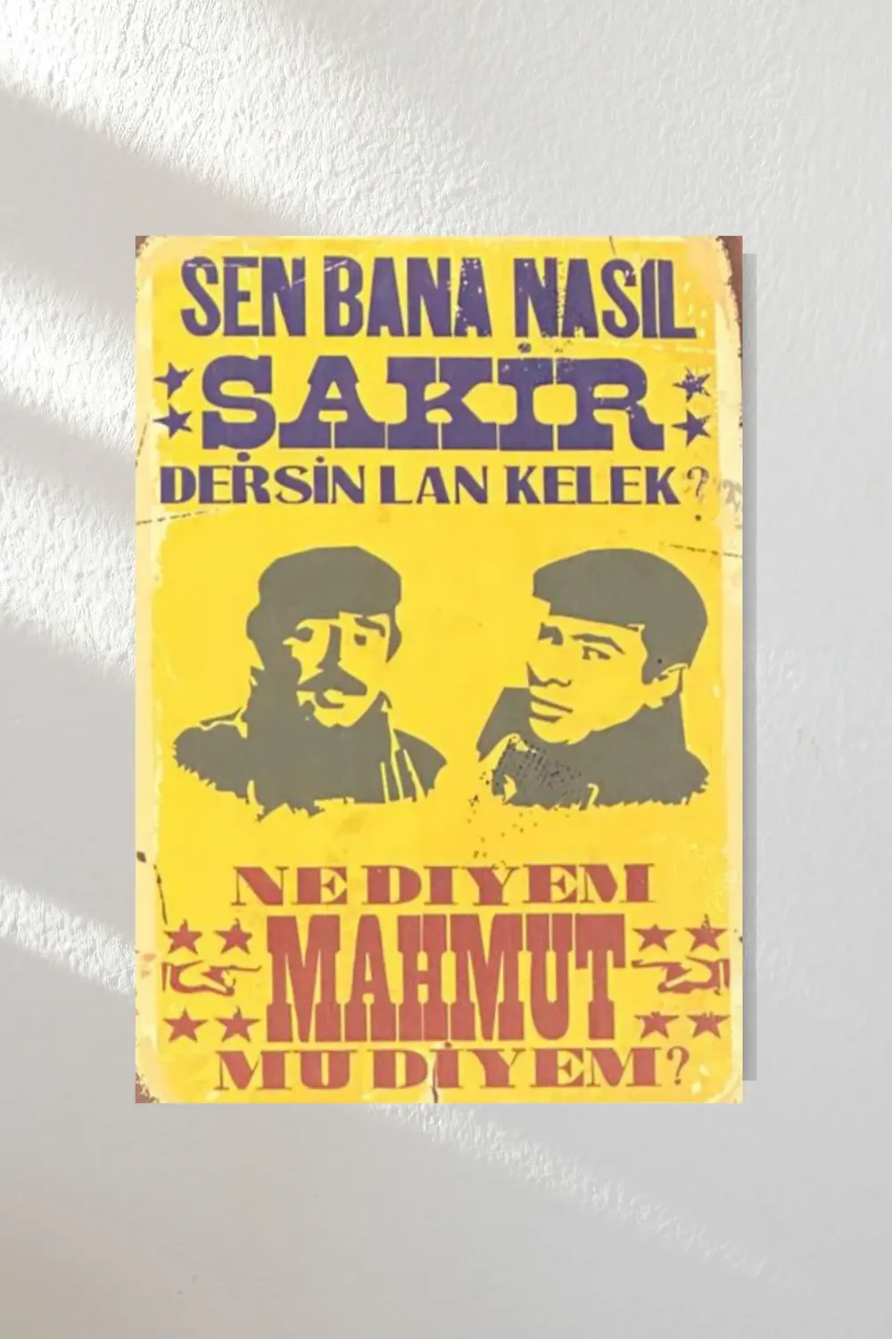 "yeşilçam" Ahşap Poster Altılı Set 20*15 Cm