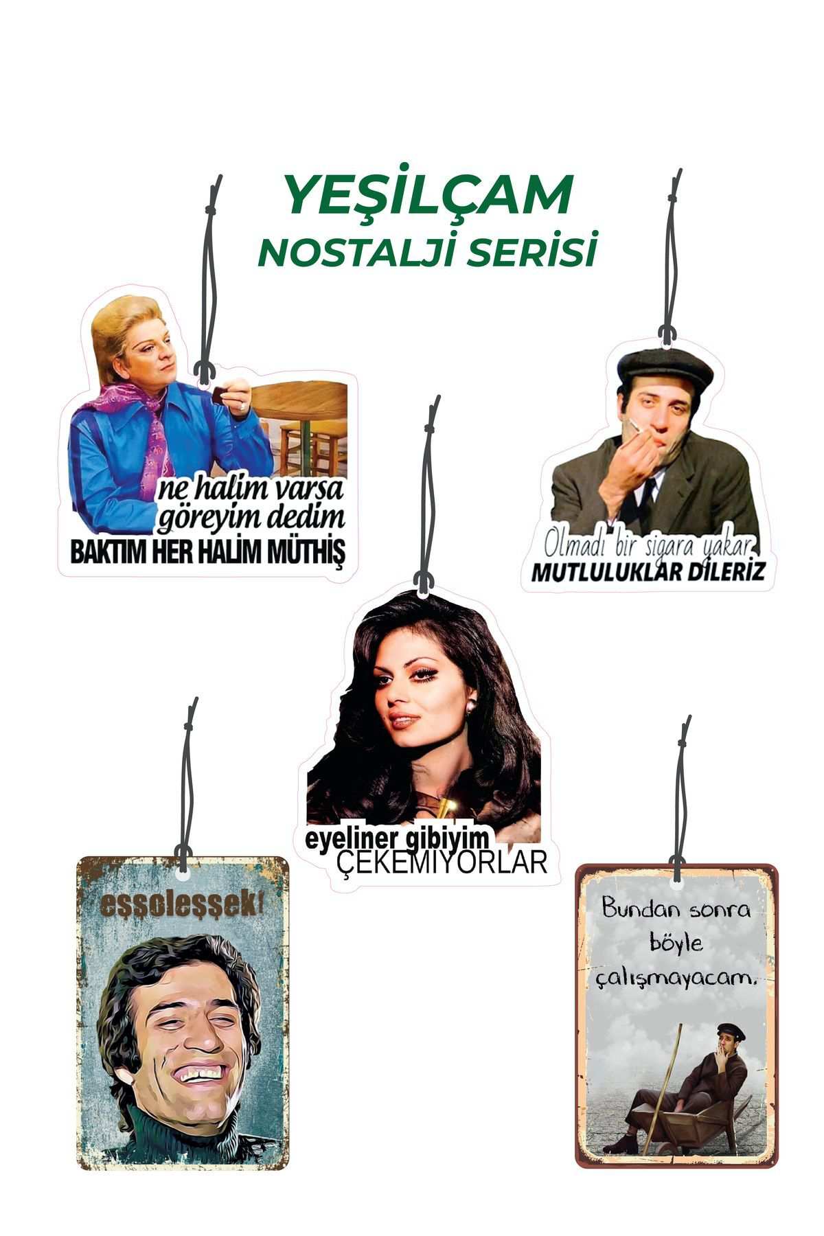 Yeşilçam Nostalji Serisi Mükemmel Set Eğlenceli Araba Kokusu Ve A