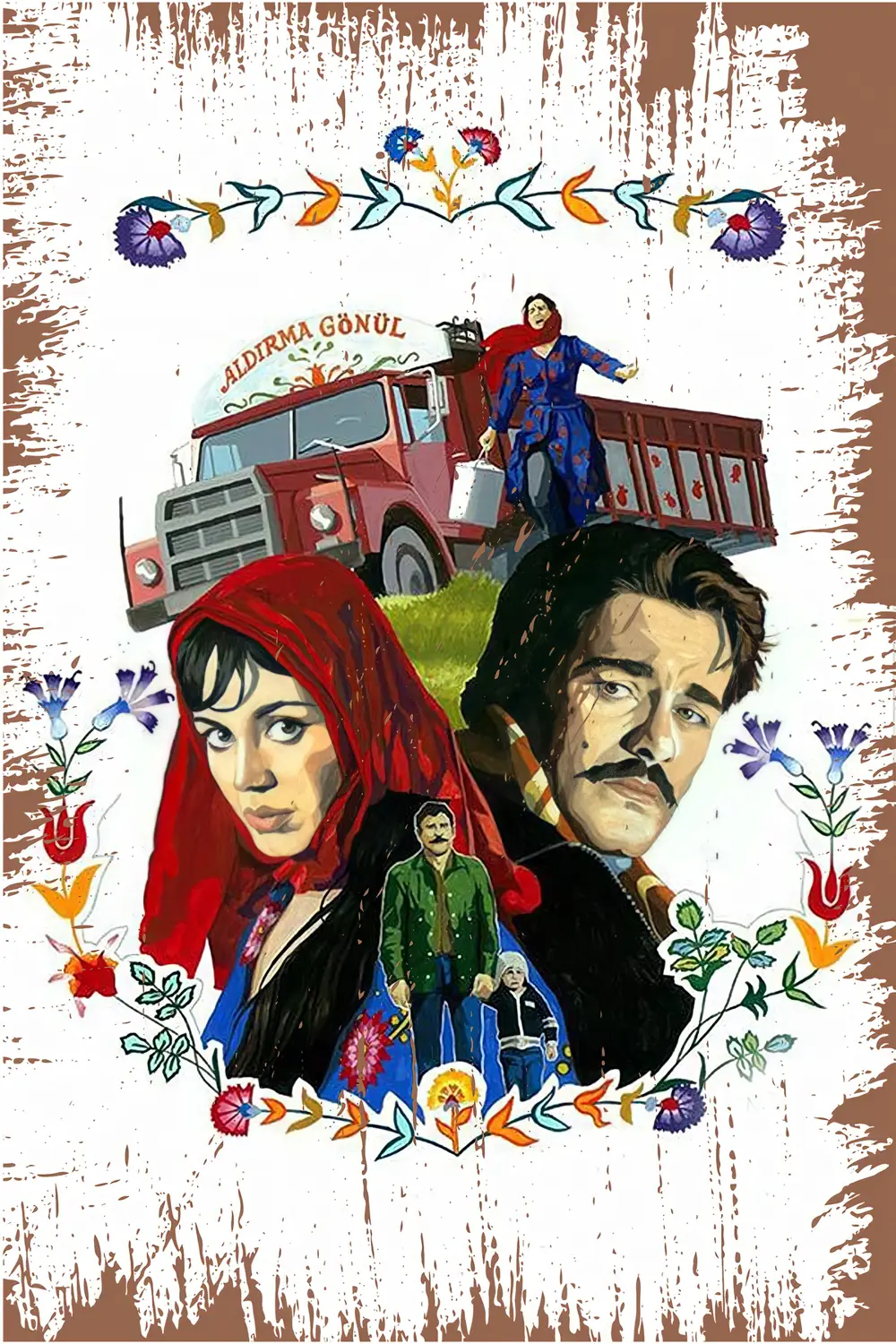 Yeşilçam Temalı Retro Ahşap Poster