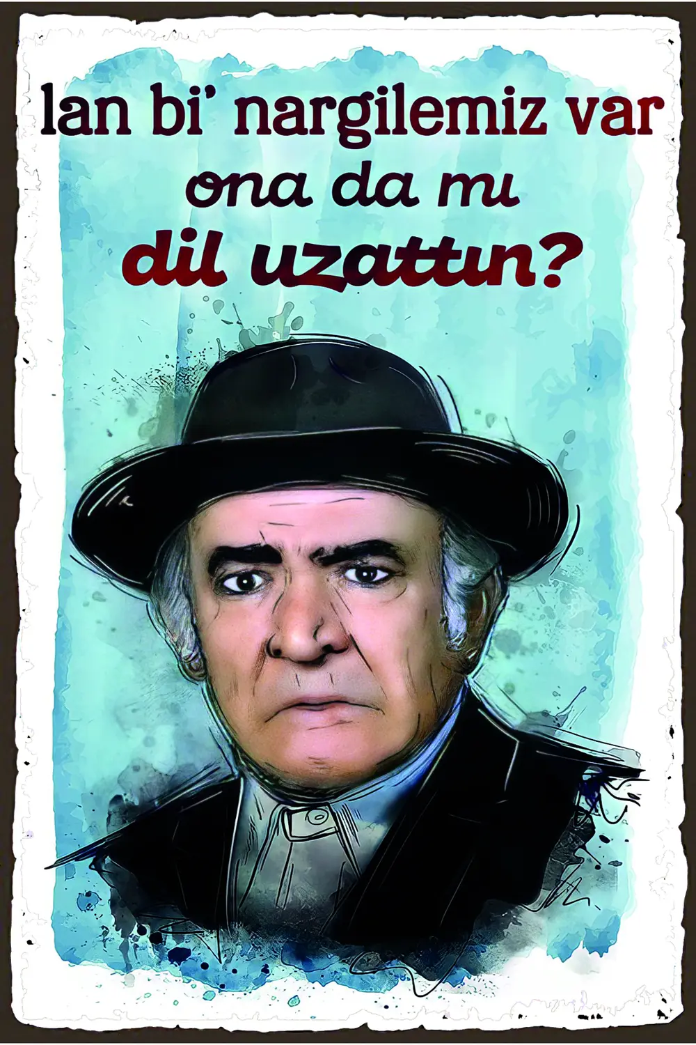 Yeşilçam Temalı Retro Ahşap Poster