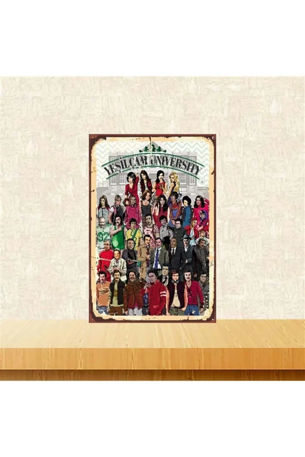 Yeşilçam University 20-30 Cm Retro Ahşap Poster