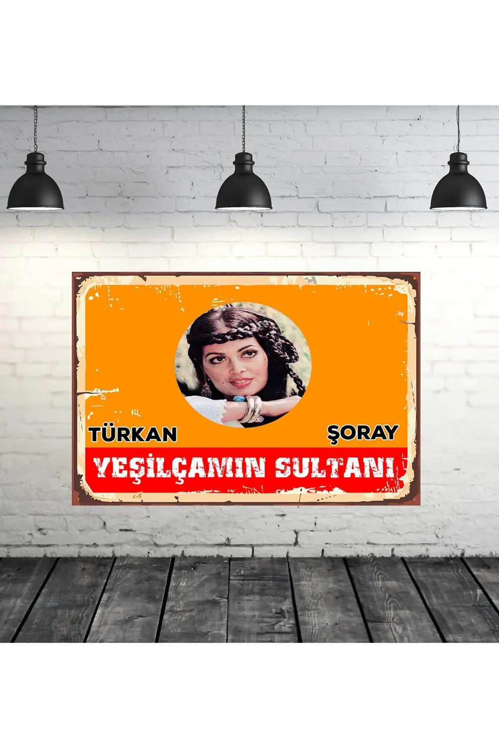 Yeşilçamın Sultanı Türkan Şoray Tasarımlı 20x30 Cm Retro Ahşap Ta Fiyatı, Yorumları ve Özellikleri