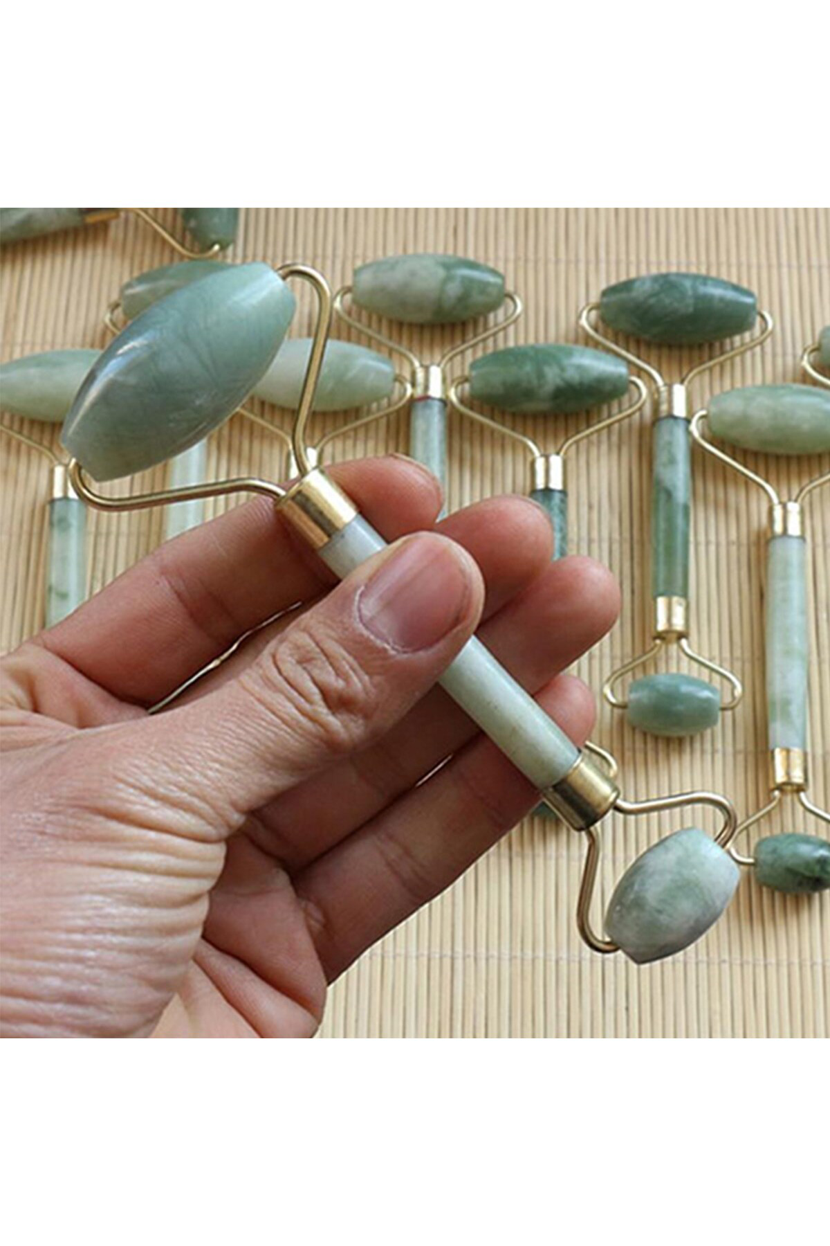 Ok Aksesuar Yeşim Taşı Çift Taraflı Cilt Masaj Aleti Go50607076390 Ok Aksesuar Yeşim Taşı Çift Taraflı Cilt Masaj Aleti Go50607076390