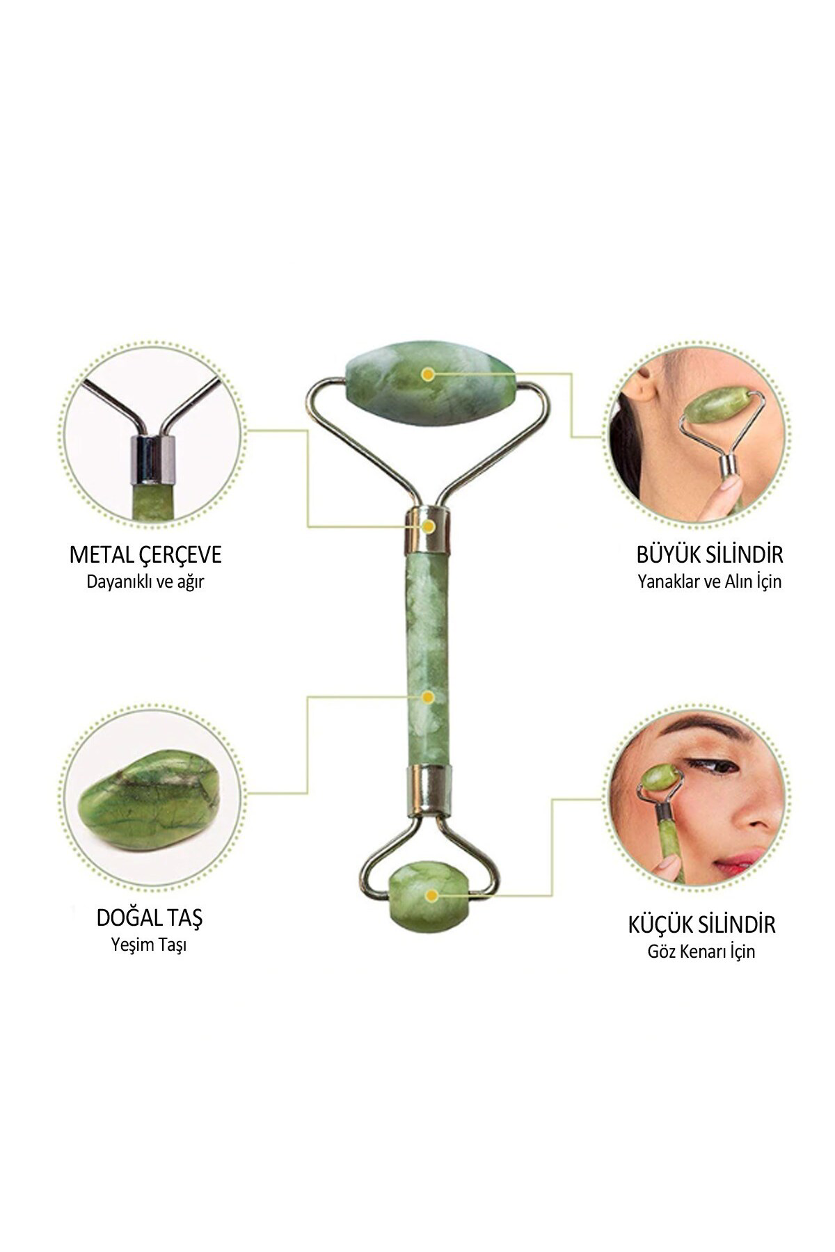 Ok Aksesuar Yeşim Taşı Çift Taraflı Cilt Masaj Aleti Go50607076390 Ok Aksesuar Yeşim Taşı Çift Taraflı Cilt Masaj Aleti Go50607076390