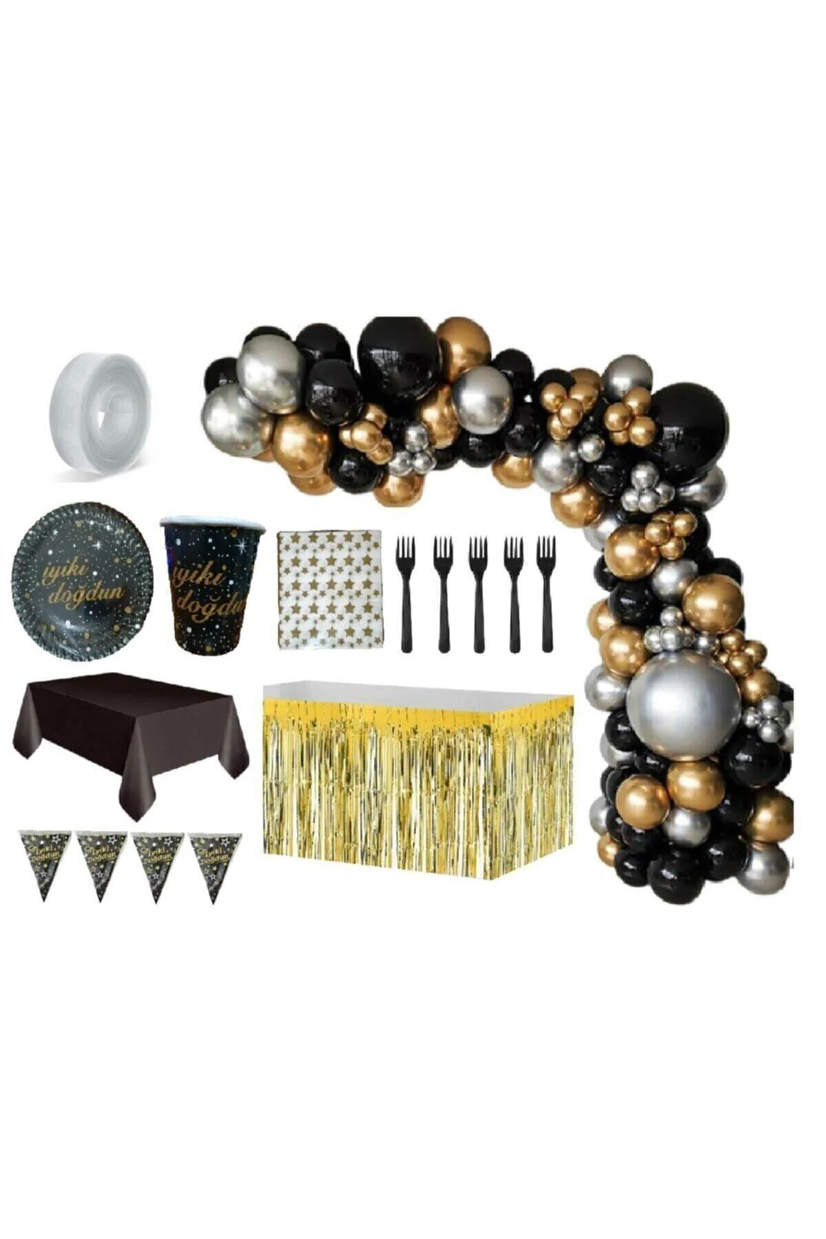 Yetişkin 16 Kişilik Lüks Doğum Günü Seti