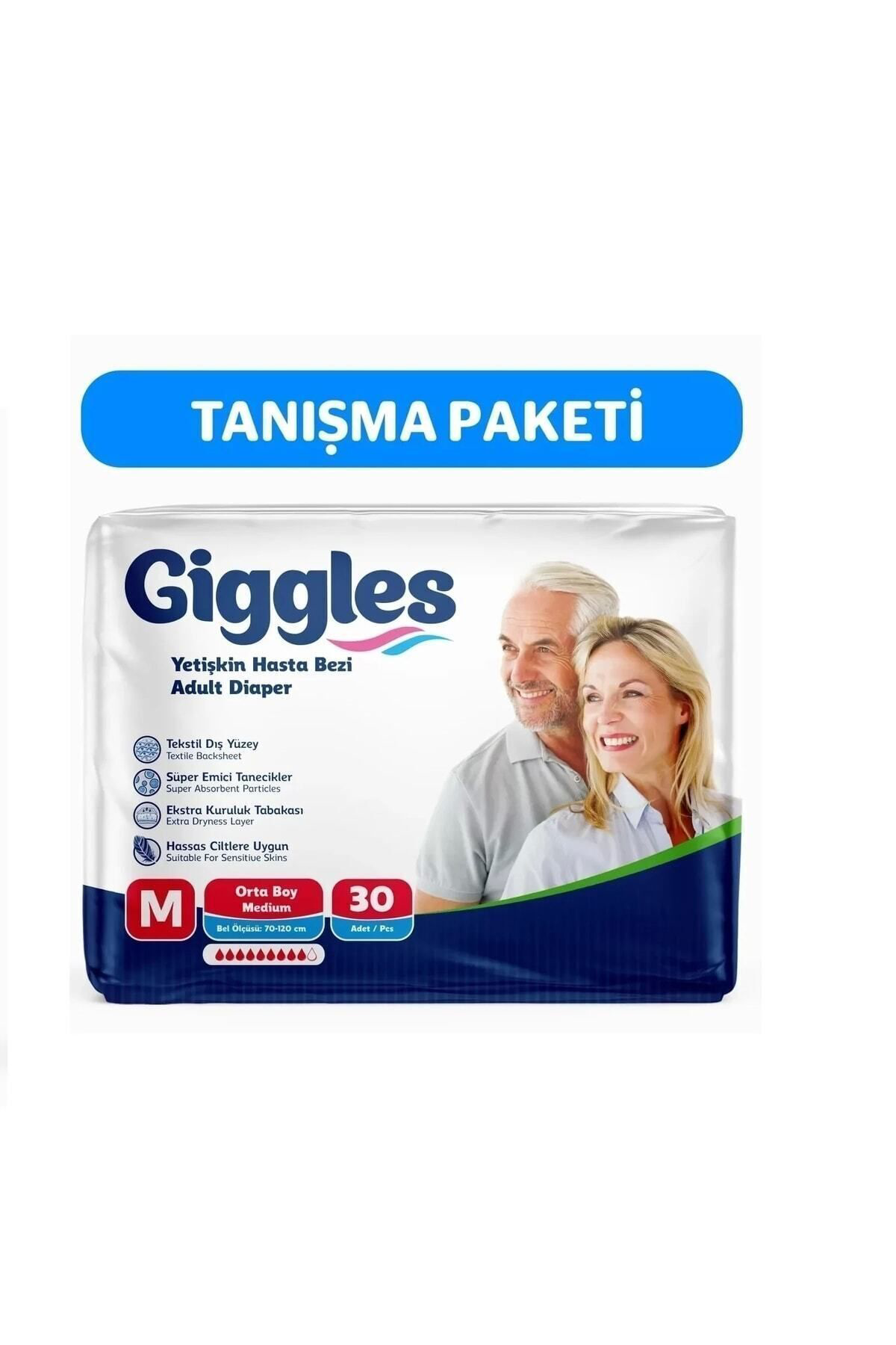 Yetişkin Bel Bağlamalı Hasta Bezi Medium 30'lu 1 Paket 30 Adet