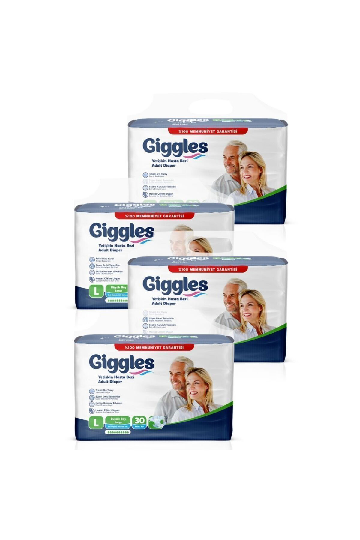 Yetişkin Bel Bantlı Hasta Bezi Large 120 Adet