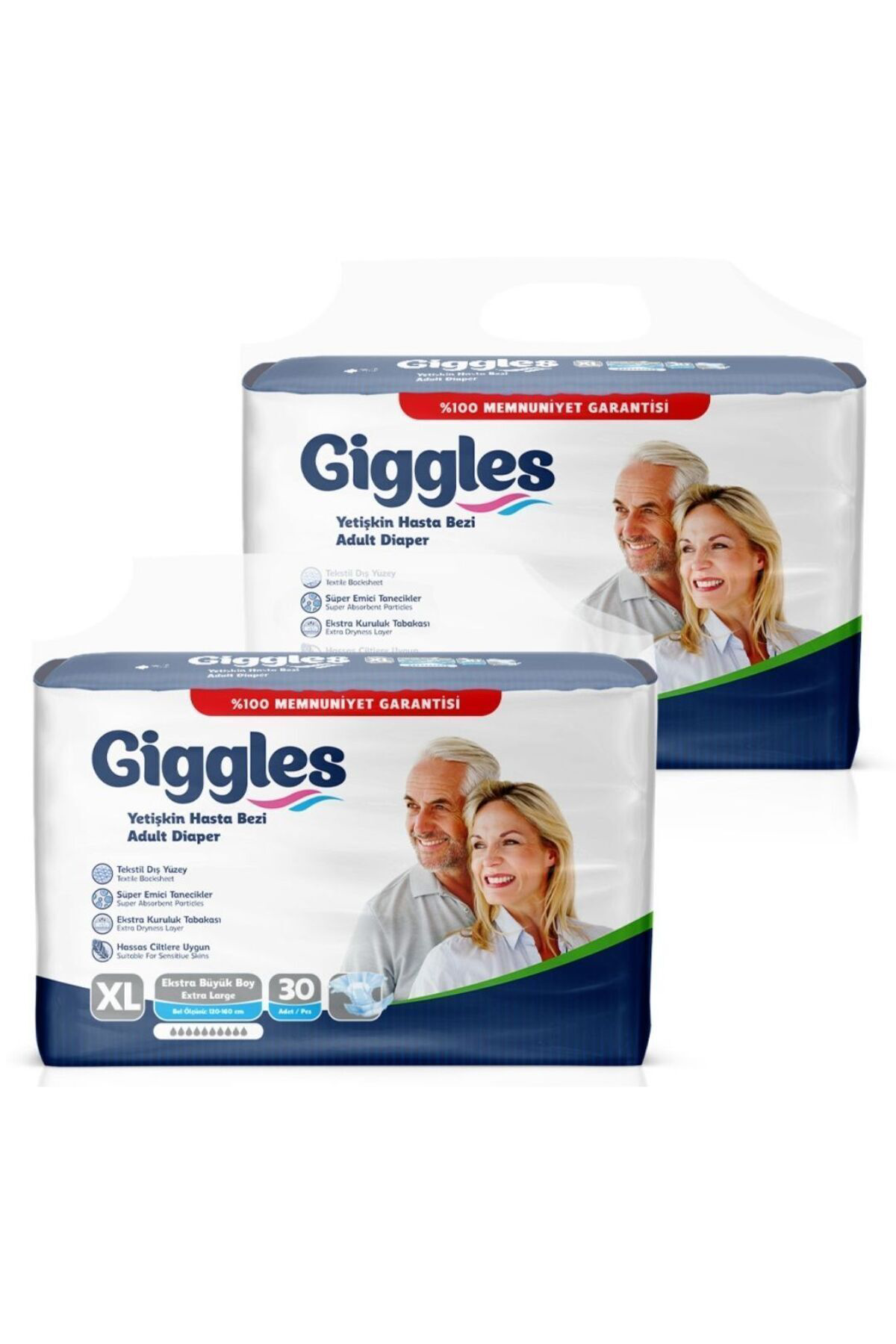 Giggles Yetişkin Bel Bantlı Hasta Bezi Extralarge 60 Adet