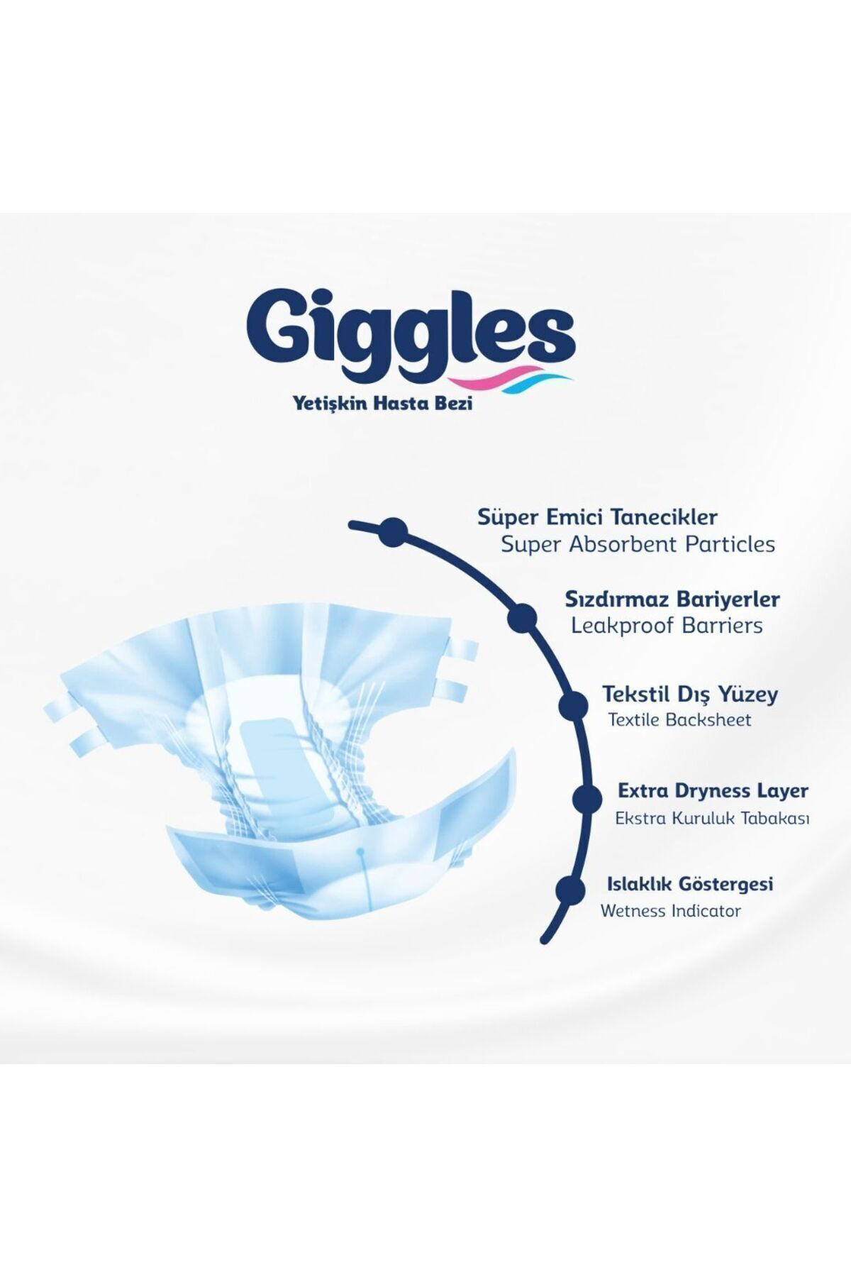 Yetişkin Bel Bantlı Hasta Bezi Large 90 Adet