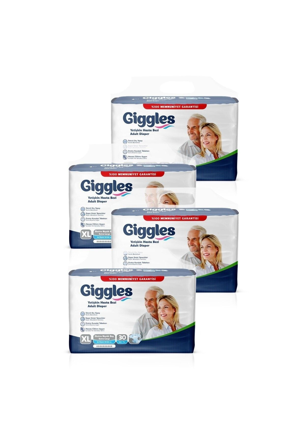 Yetişkin Bel Bağlamalı Hasta Bezi Ekstra Large 30'lu 3 Paket 90 A