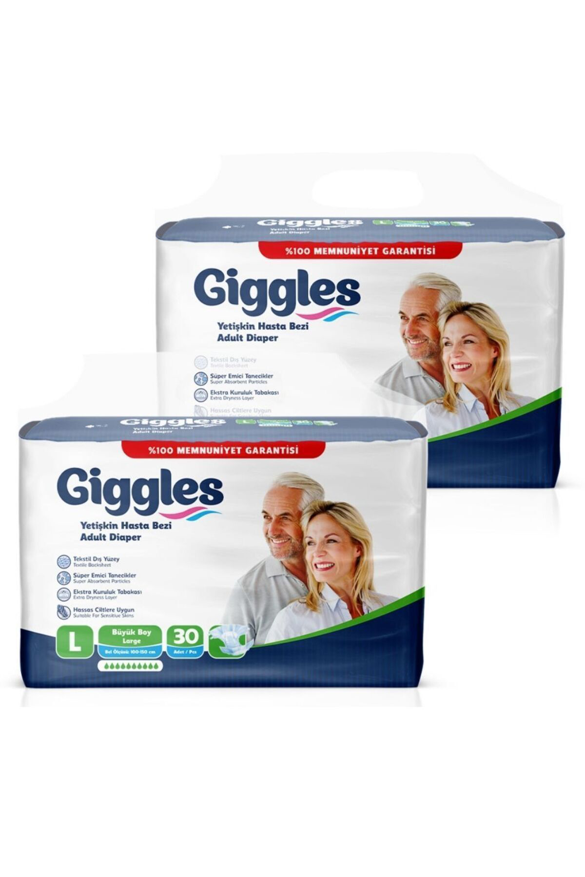 Yetişkin Bel Bantlı Hasta Bezi Large 60 Adet