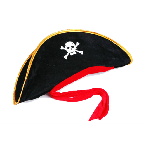 Yetişkin Boy Kadife Jack Sparrow Denizci Kaptan Jack Korsan Şapka