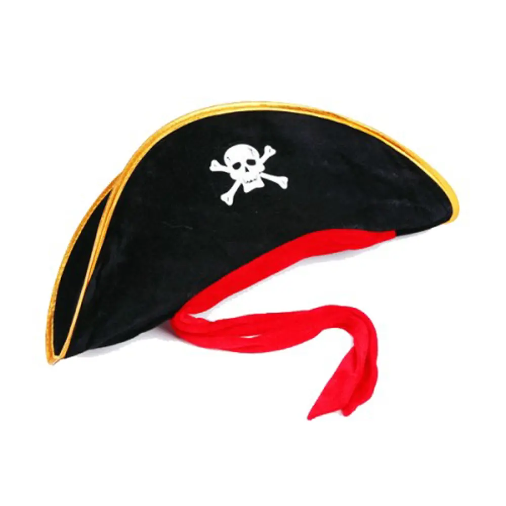 Yetişkin Boy Kadife Jack Sparrow Denizci Kaptan Jack Korsan Şapka