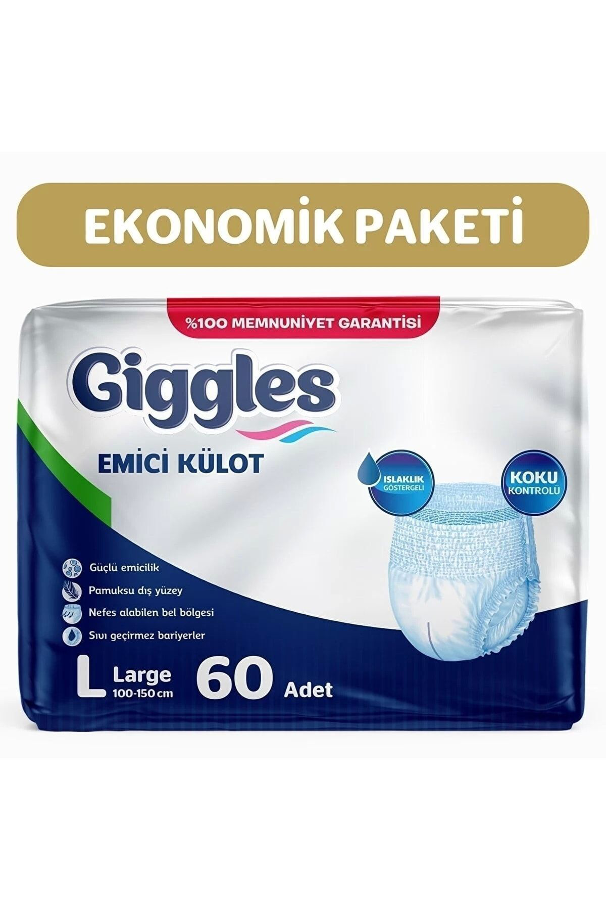 Yetişkin Emici Külot Bez Büyük Boy (large) 30'lu 2 Paket (60 Adet