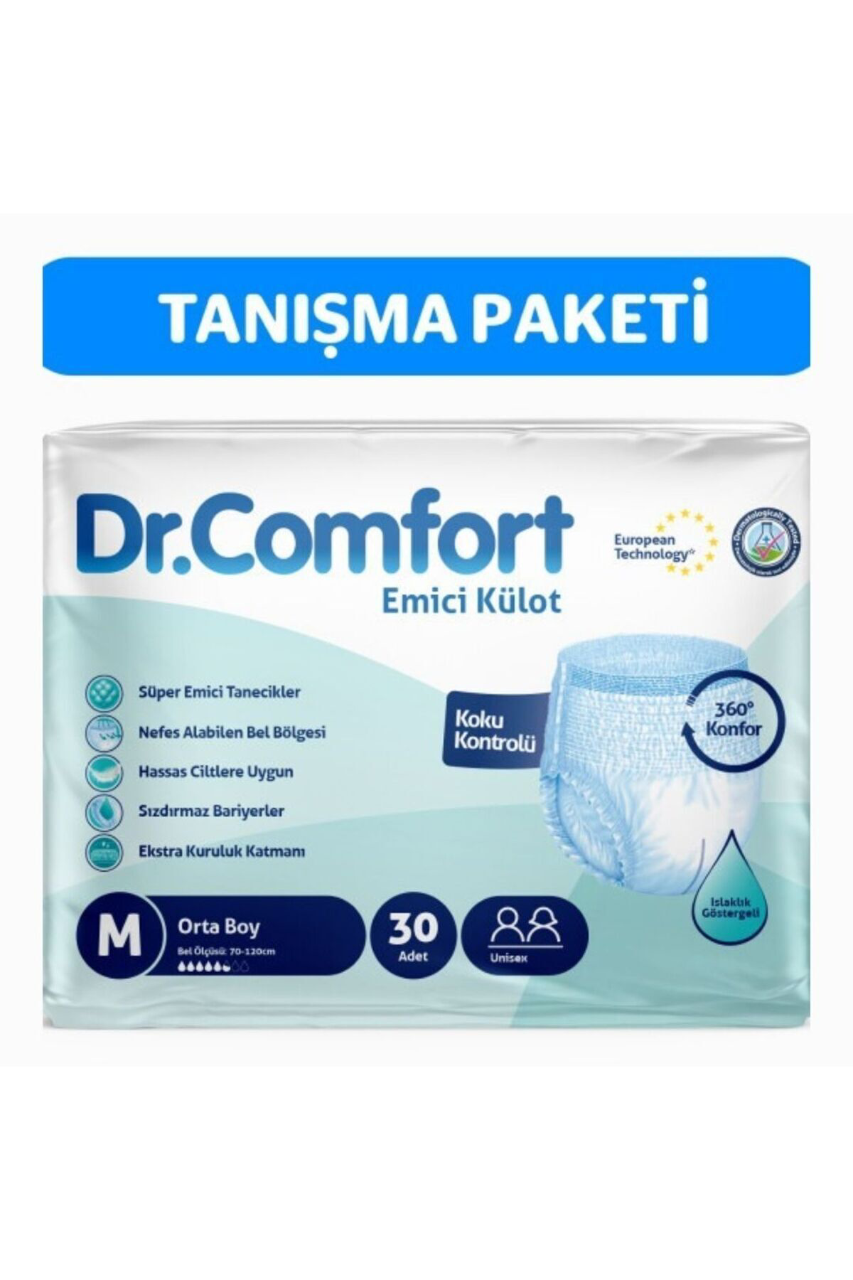 Yetişkin Emici Külot Medium 30'lu 1 Paket 30 Adet