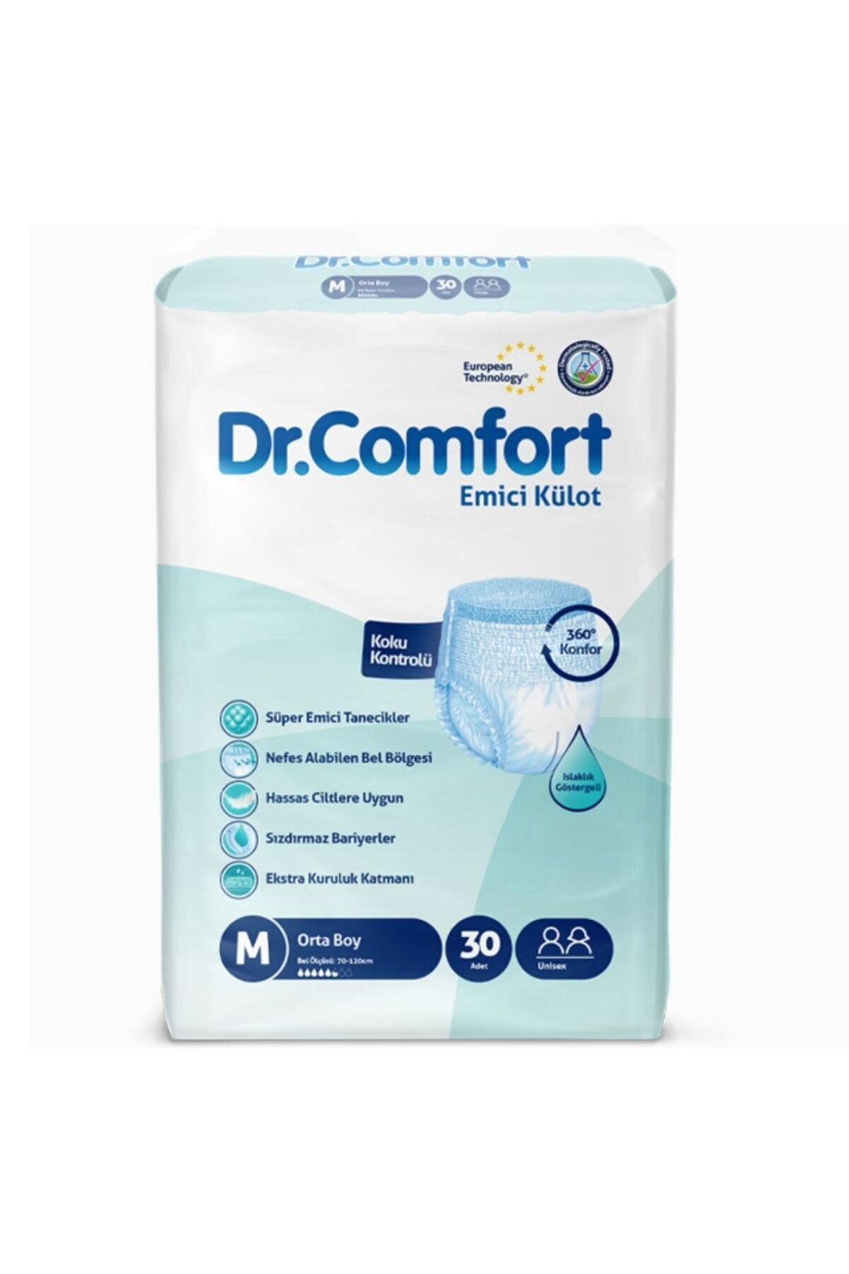 Yetişkin Emici Külot Medium 30'lu 1 Paket 30 Adet