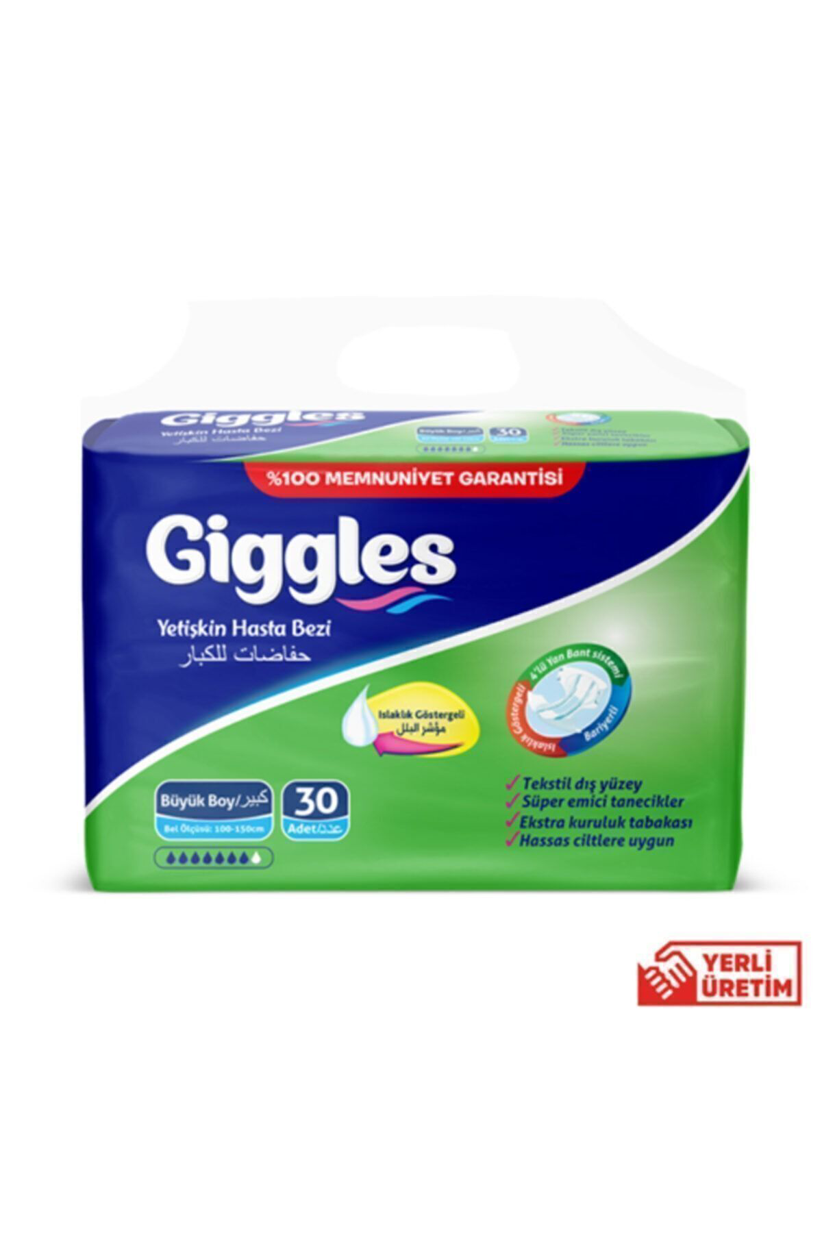 Giggles Yetişkin Hasta Bezi Bağlama Large L