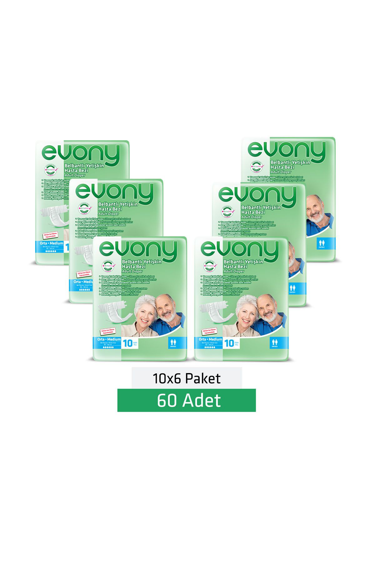 Yetişkin Hasta Bezi Medıum 60 Adet