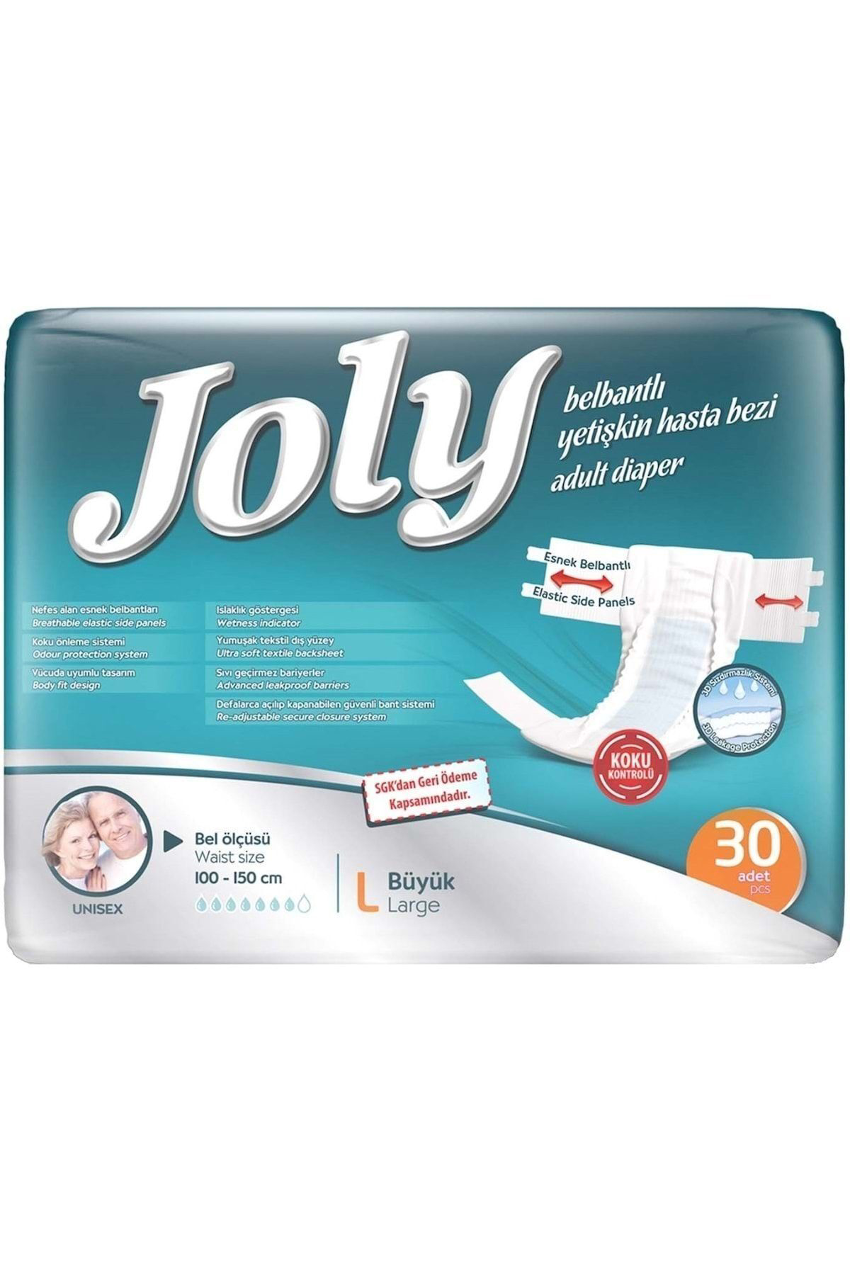 Yetişkin Hasta Bezi Bel Bantlı Large Büyük 240 Adet (8pk*30)