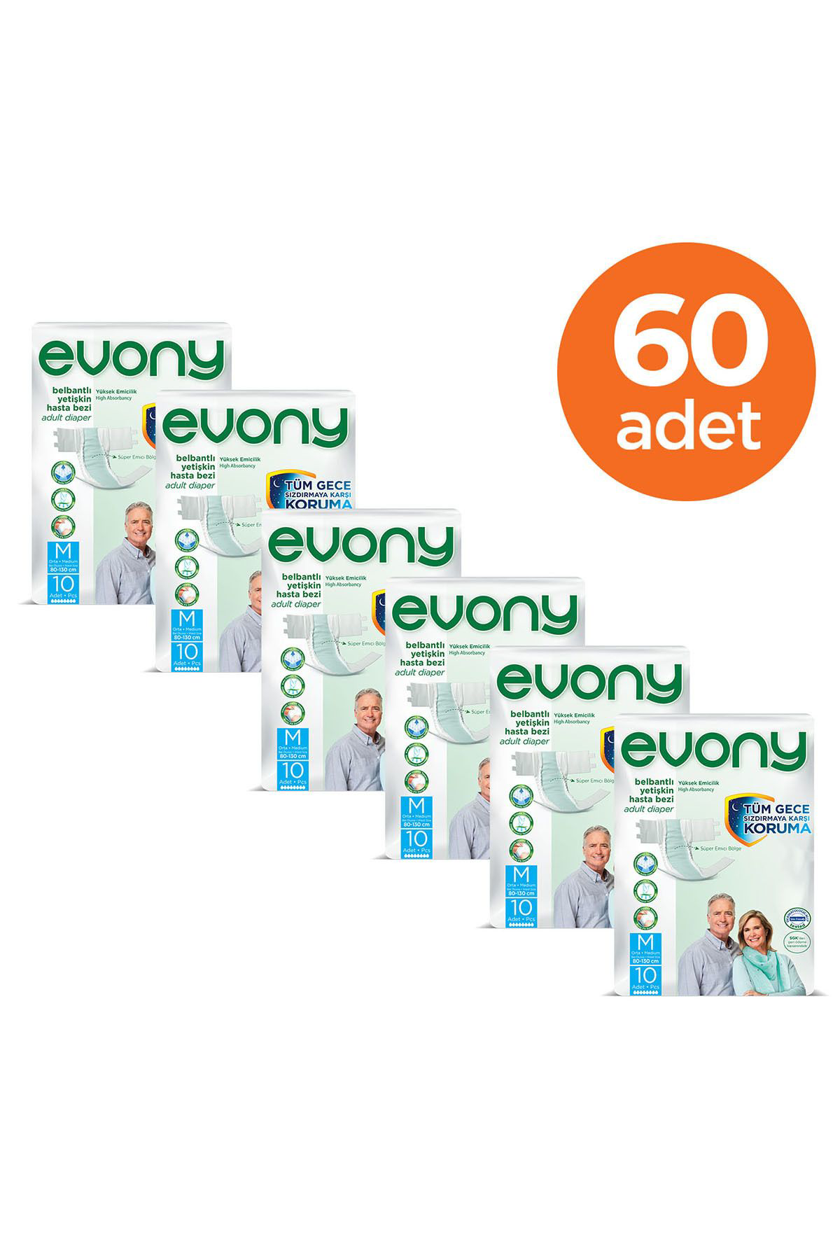 Yetişkin Hasta Bezi Medıum 60 Adet