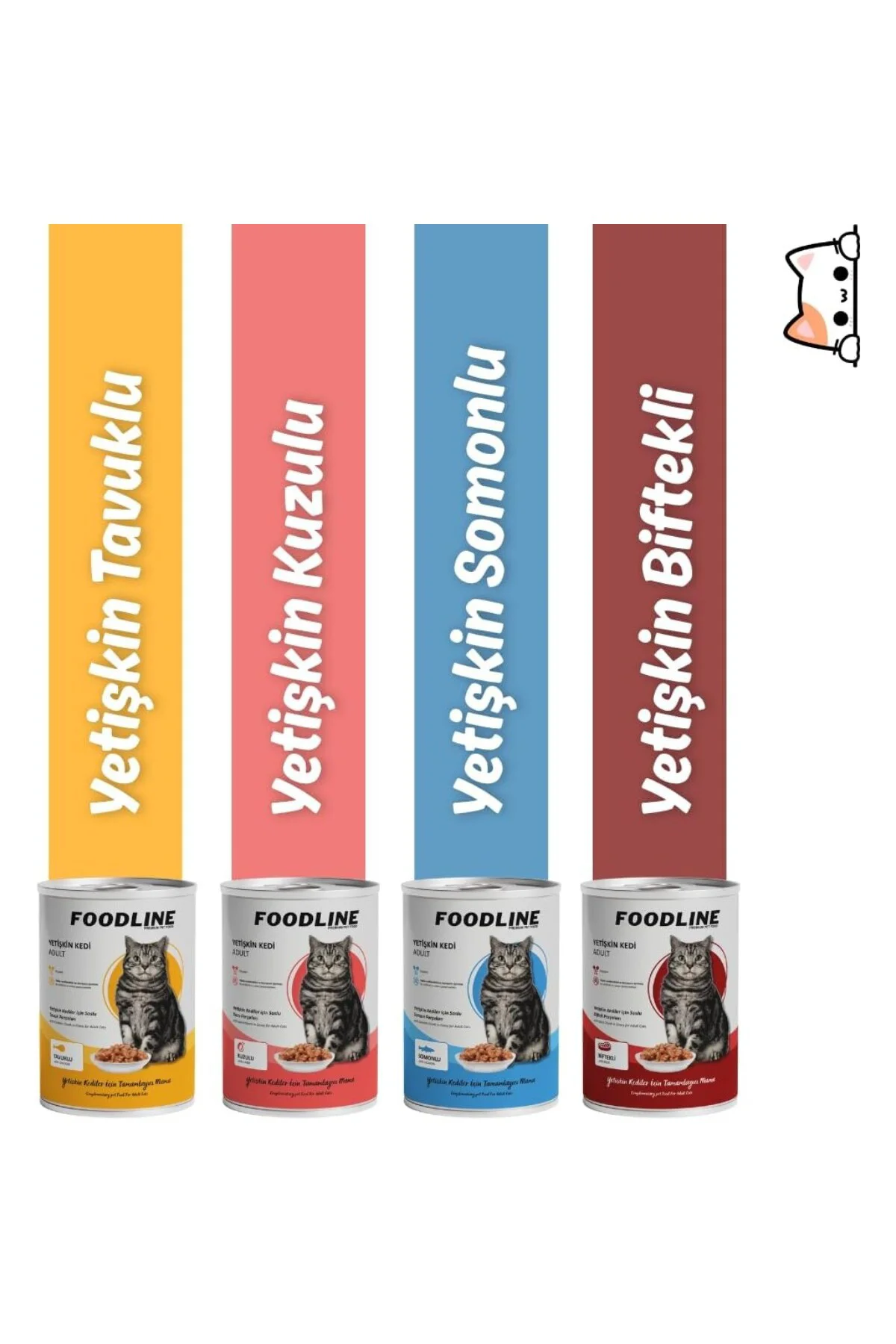 Yetişkin Kedi Konservesi 400 Gr, Gravy Sos İçerisinde Parça Etli 