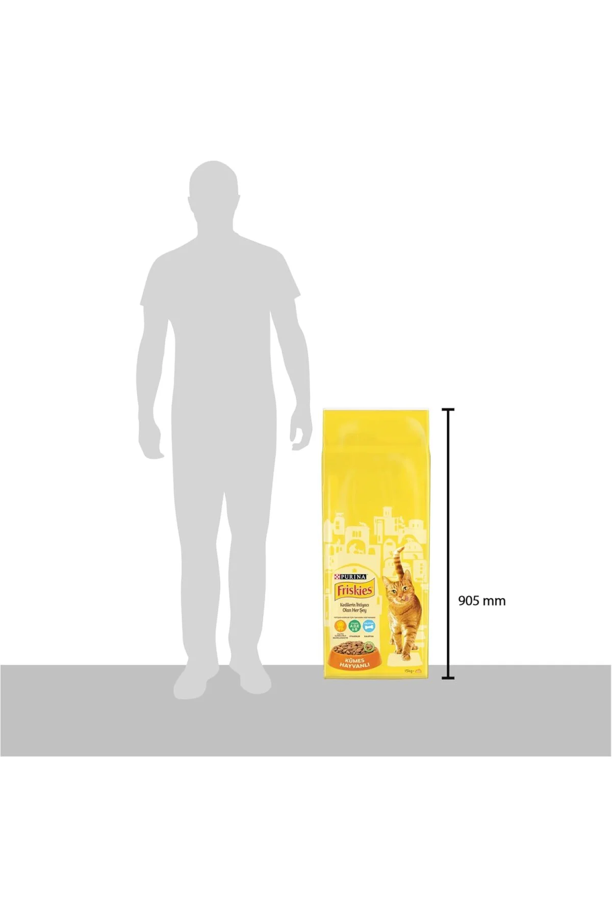 Yetişkin Kediler İçin Kümes Hayvanlı Kuru Mama 15 Kg