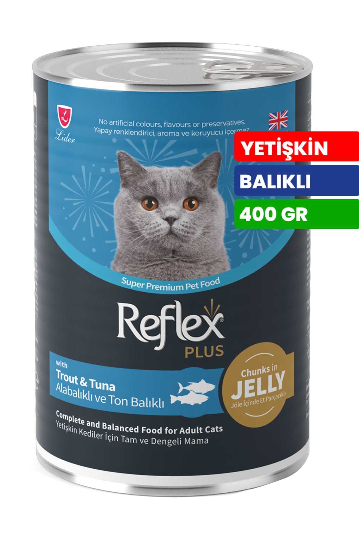 Yetişkin Kediler İçin Sos İçinde Alabalıklı ve Ton Balıklı Konser