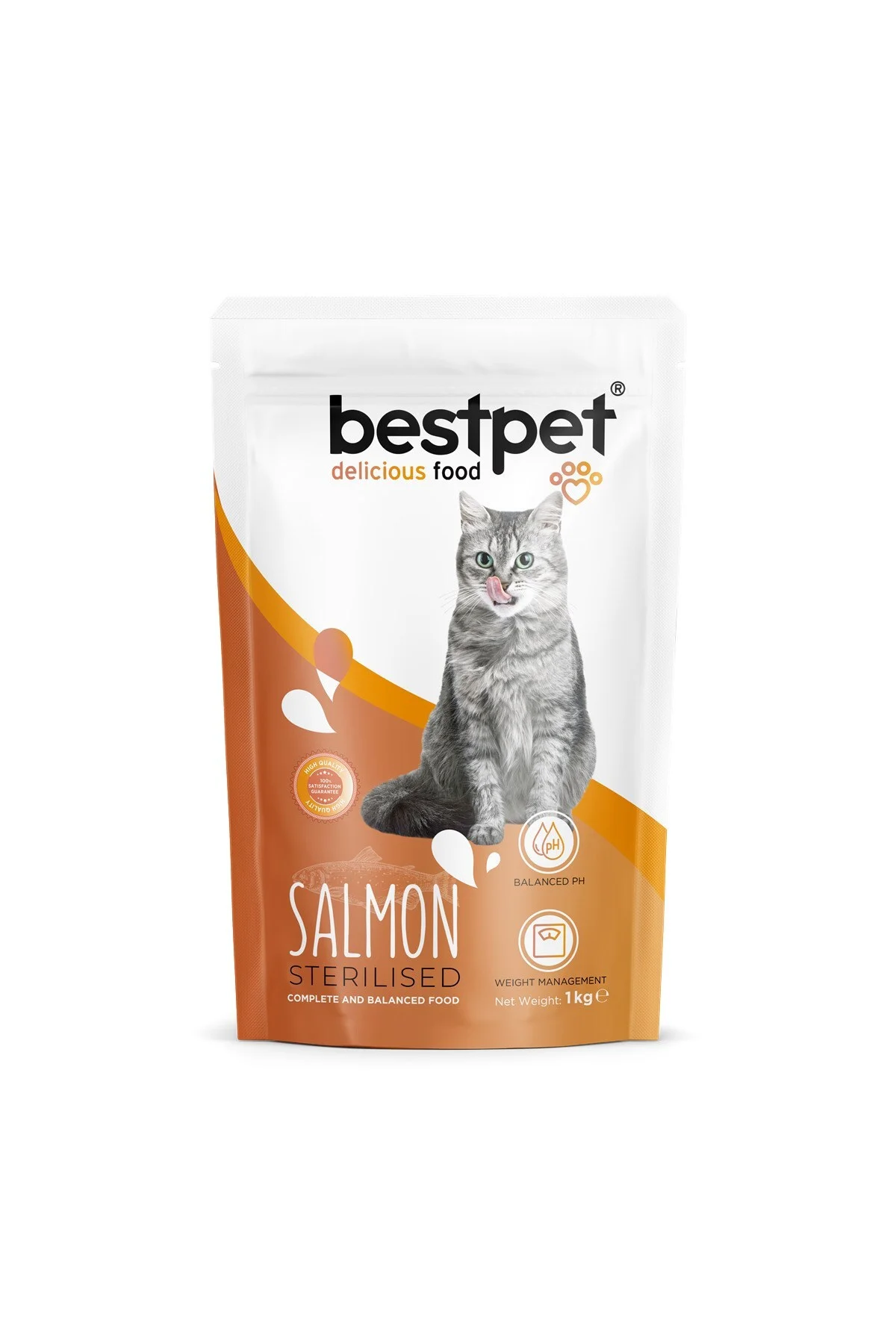 Yetişkin Kısırlaştırılmış Kediler İçin Somonlu Kuru Mama 1 kg Yetişkin Kısırlaştırılmış Kediler İçin Somonlu Kuru Mama 1 kg