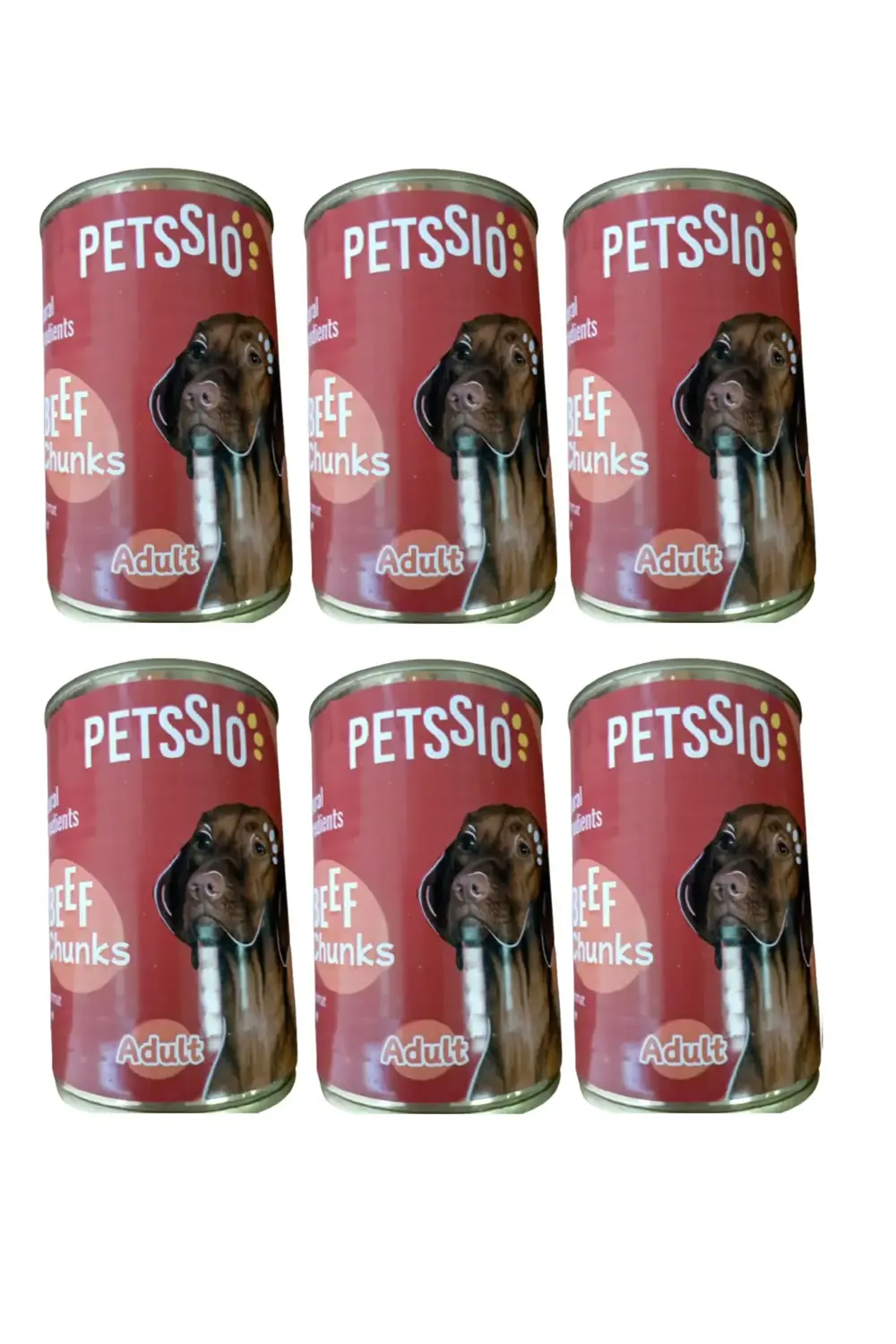 Yetişkin Köpek Dana Etli Konserve Yaş Mama 415g X 6 Adet