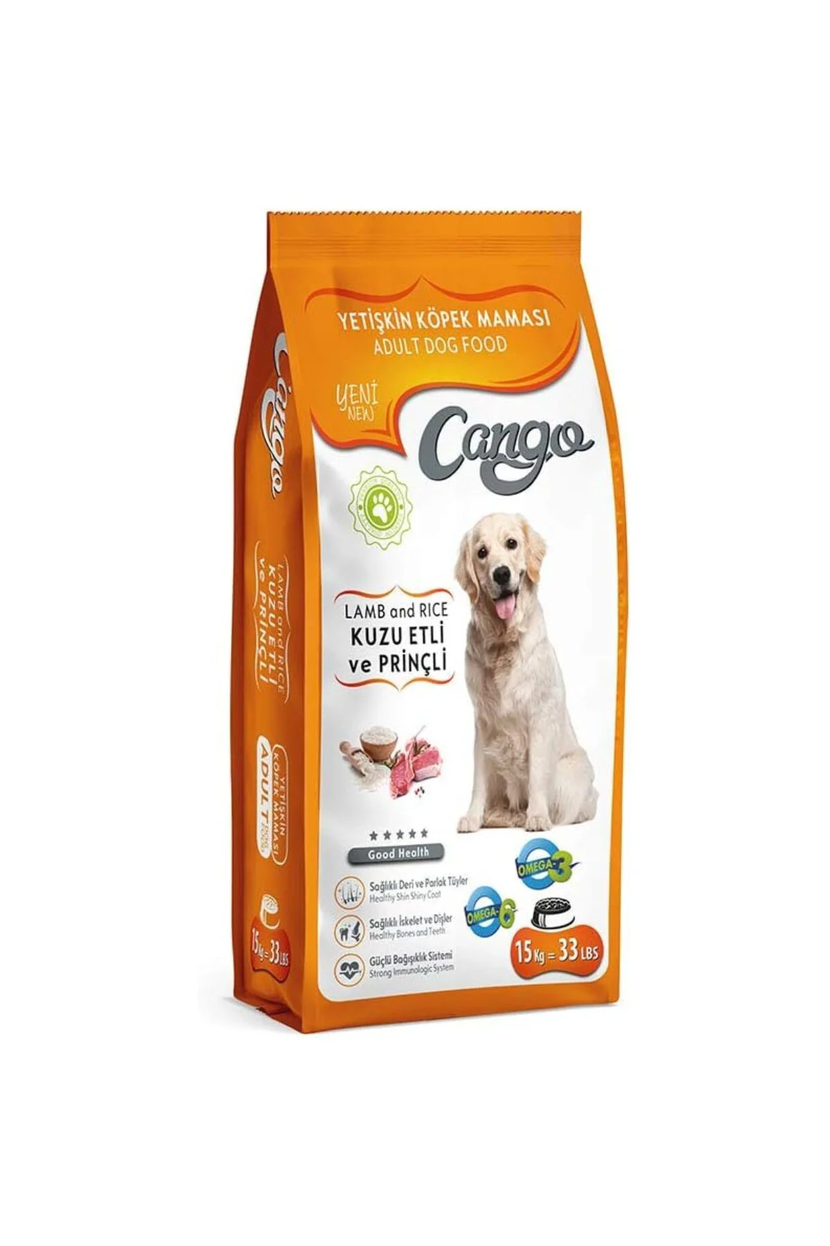 Yetişkin Köpek Maması Kuzu Etli Pirinçli 15 Kg