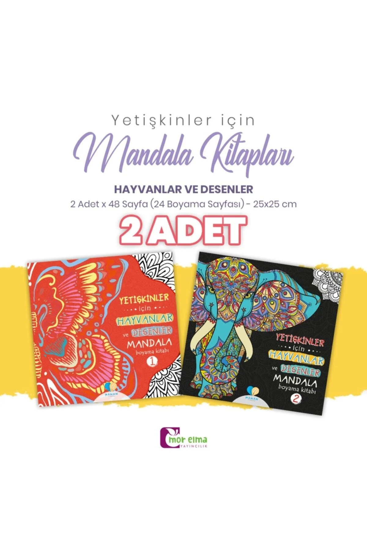 Yetişkinler Için 2 Adet Hayvanlar Ve Desenler Mandala Kitabı Fiyatı, Yorumları ve Özellikleri
