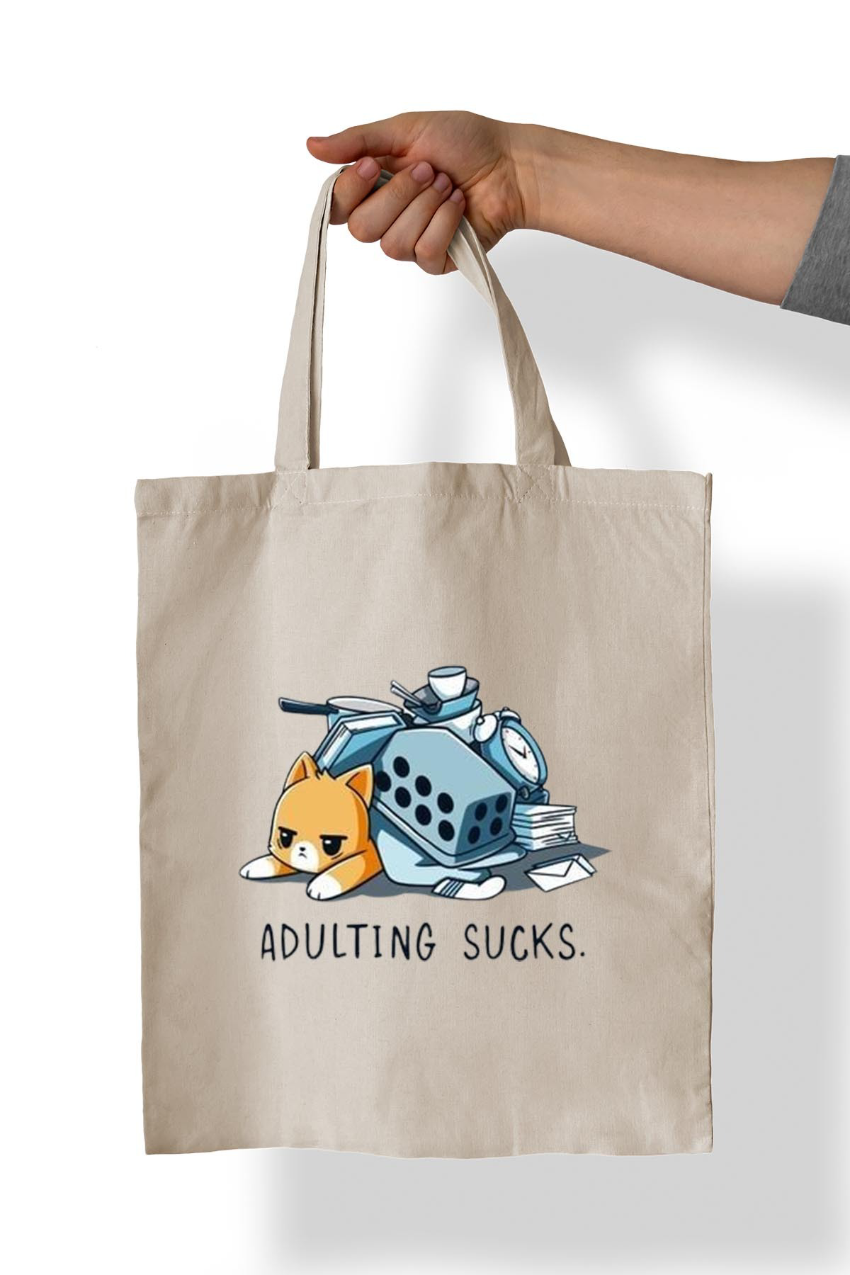 Remonz Yetişkinlik Sikici Baskili %100 Pamuk 35X38 Cm Bez Çanta