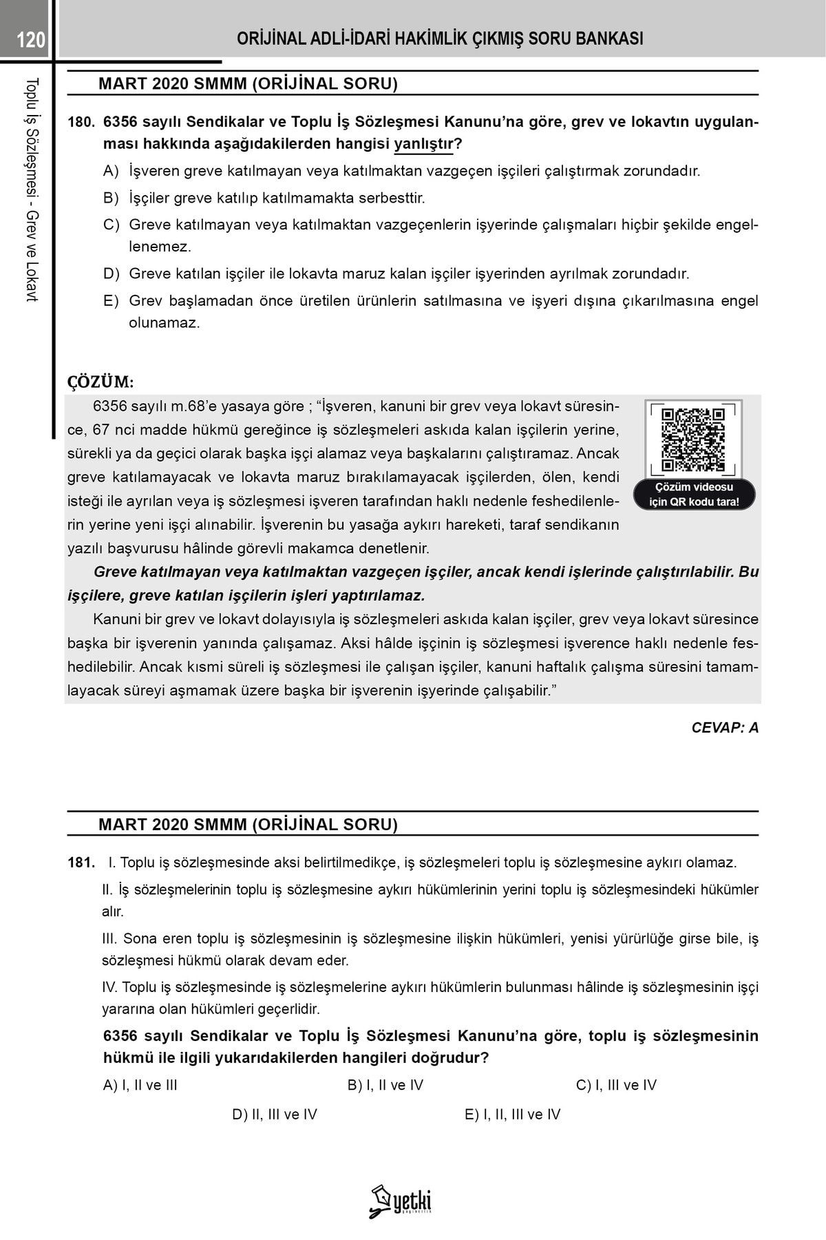 Yetki 2023 Hakimlik Kaymakamlık KPSS İcra Müdürlüğü İş Hukuku ORİ
