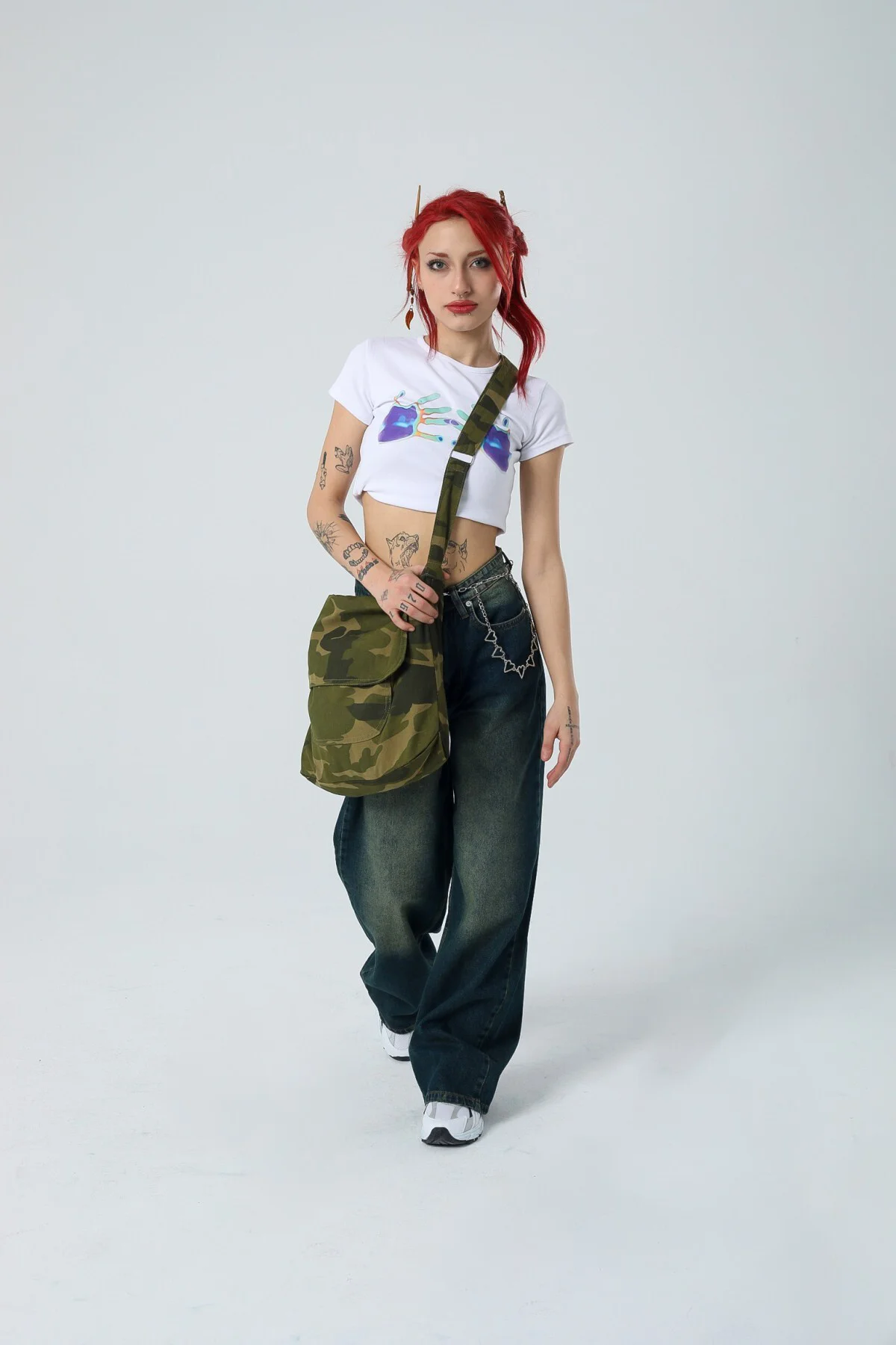 Yıkama Detaylı Retro Baggy Jean