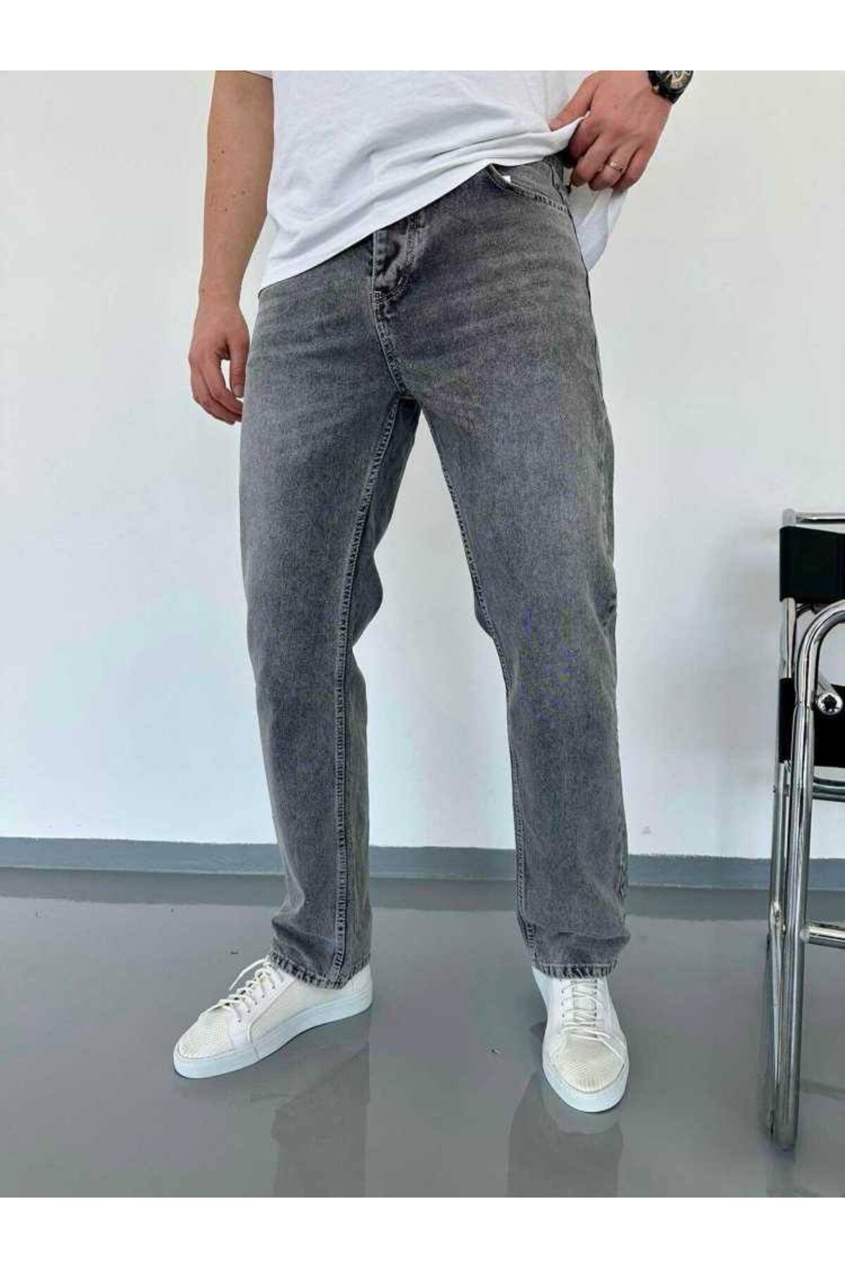 Casualmen32 Yikamali Füme Baggy Pantolon