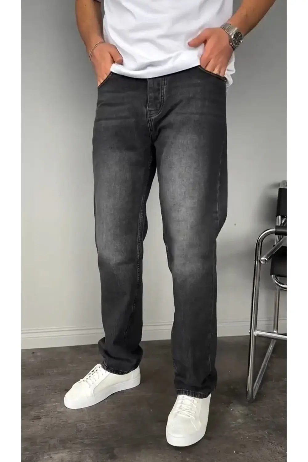 Yıkamalı Füme Baggy Pantolon 633