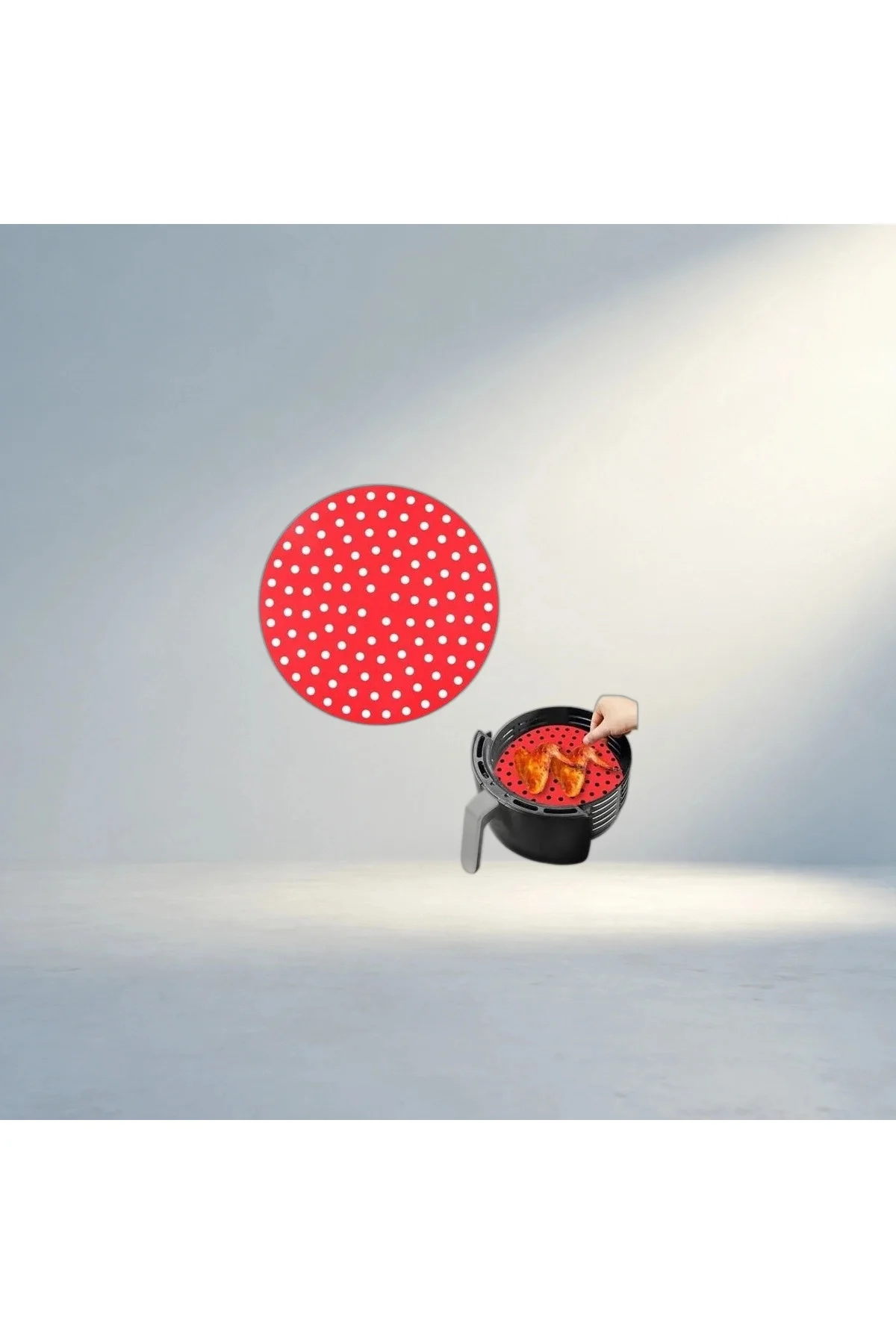 Yıkanabilir Isıya Dayanıklı Silikon Pişirme Matı 20 Cm Airfryer İçin Yıkanabilir Isıya Dayanıklı Silikon Pişirme Matı 20 Cm Airfryer İçin
