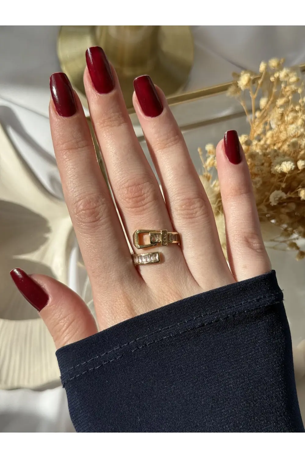 Atelier Emine Yılan Model Gold Yüzük