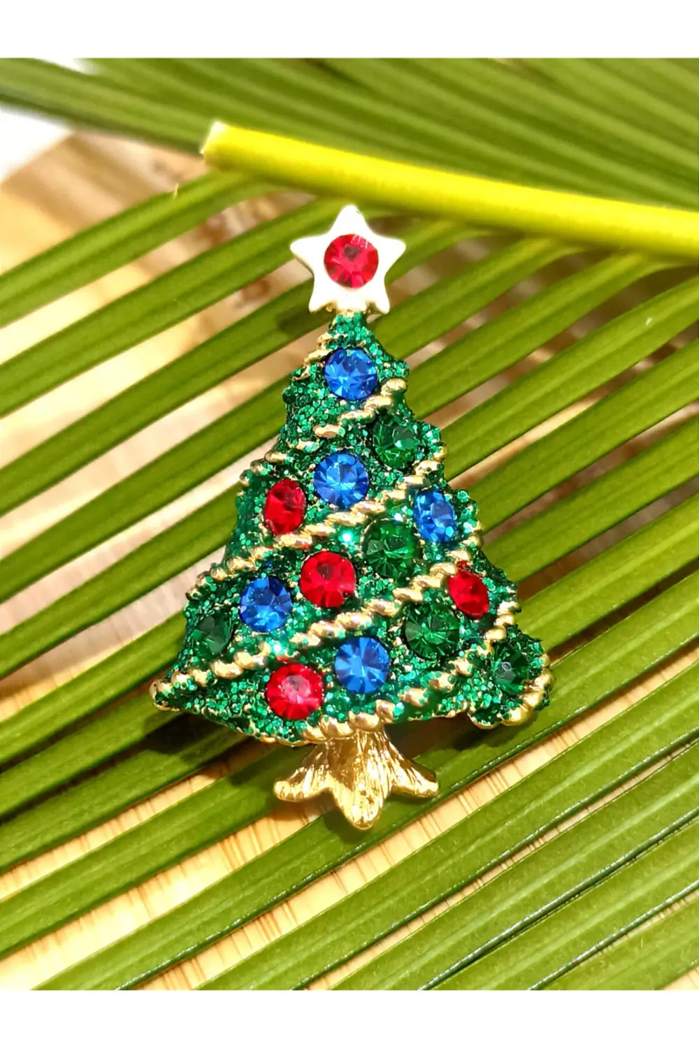 Monalisa Home Yılbaşı Ağacı Figürlü Broş