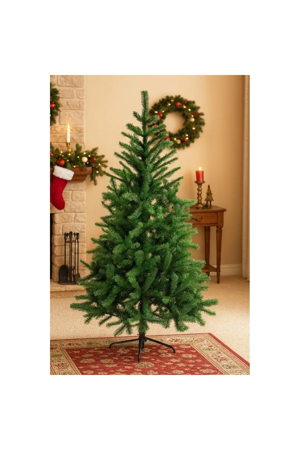 Yılbaşı Çam Ağacı 150 cm 330 Dal Metal Ayaklı
