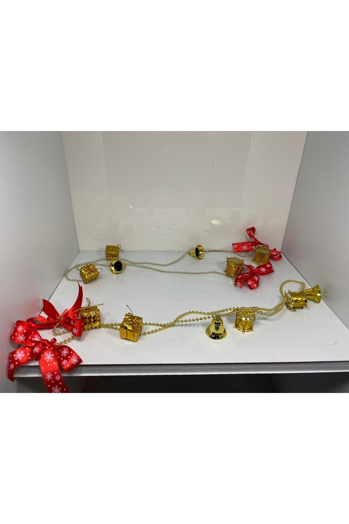 Elif Aksesuar Yılbaşı Çam Ağacı Süsü 2 Li Set